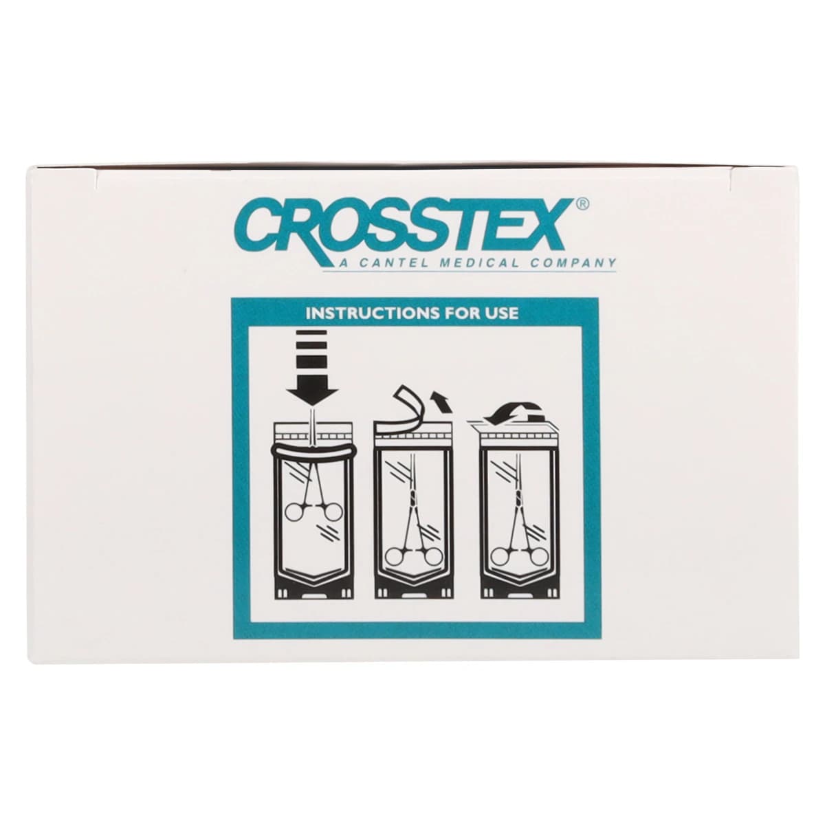 Crosstex Duo-Check Self-Seal Sterilization Pouches, 3-1/2" x 9", Blue Tint, 200/Box thumbnail 3