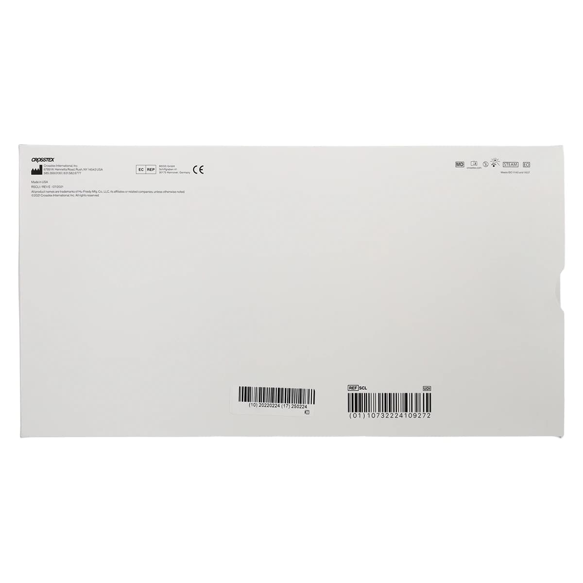 Crosstex Duo-Check Self-Seal Sterilization Pouches, 7.5" x 13", Blue Tint, 200/Box, SCL thumbnail 4
