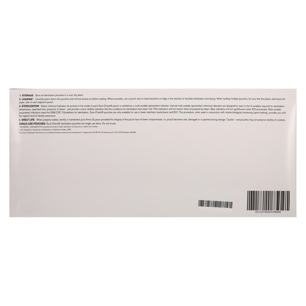 Crosstex Sure-Check Self-Seal Sterilization Pouches, 8" x 16", 200/Box, SCL8162 thumbnail 7