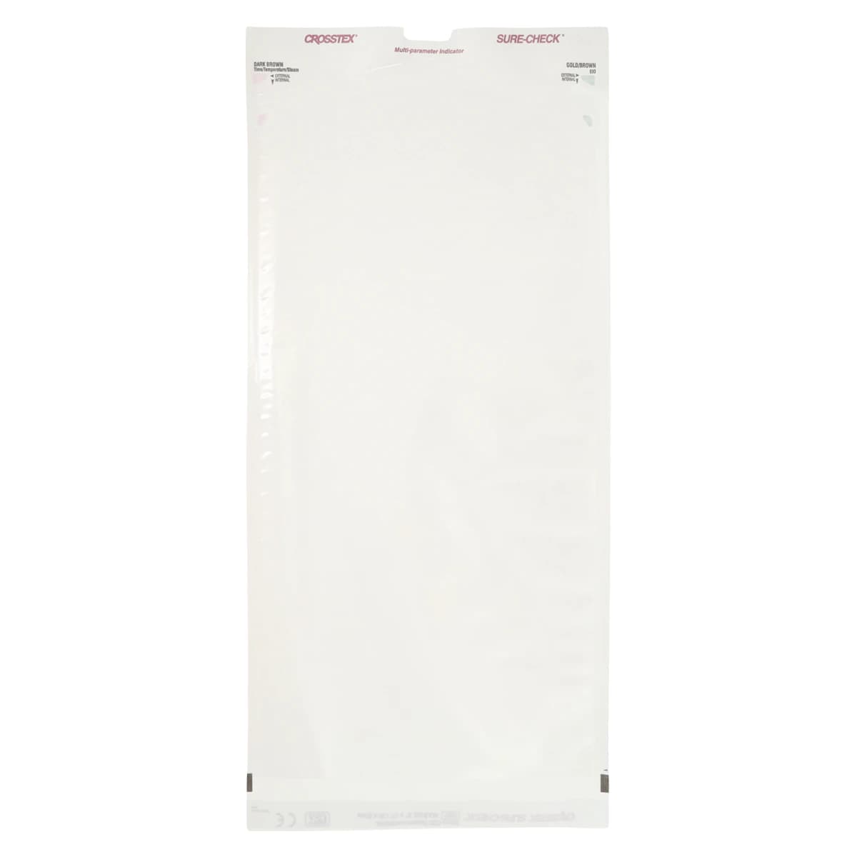 Crosstex Sure-Check Self-Seal Sterilization Pouches, 8" x 16", 200/Box, SCL8162 thumbnail 2