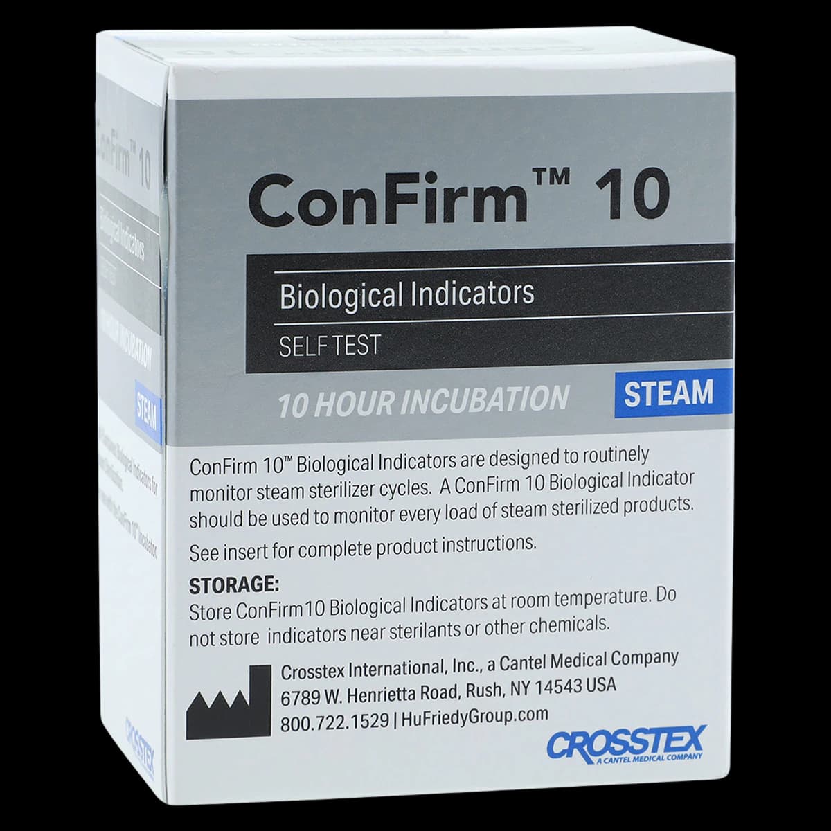 Crosstex ConFirm 10 In-Office Steam Biological Indicators, 25/Box, C10BI25 - ConFirm 10 In-Office Steam Biological Indicators - Image 1
