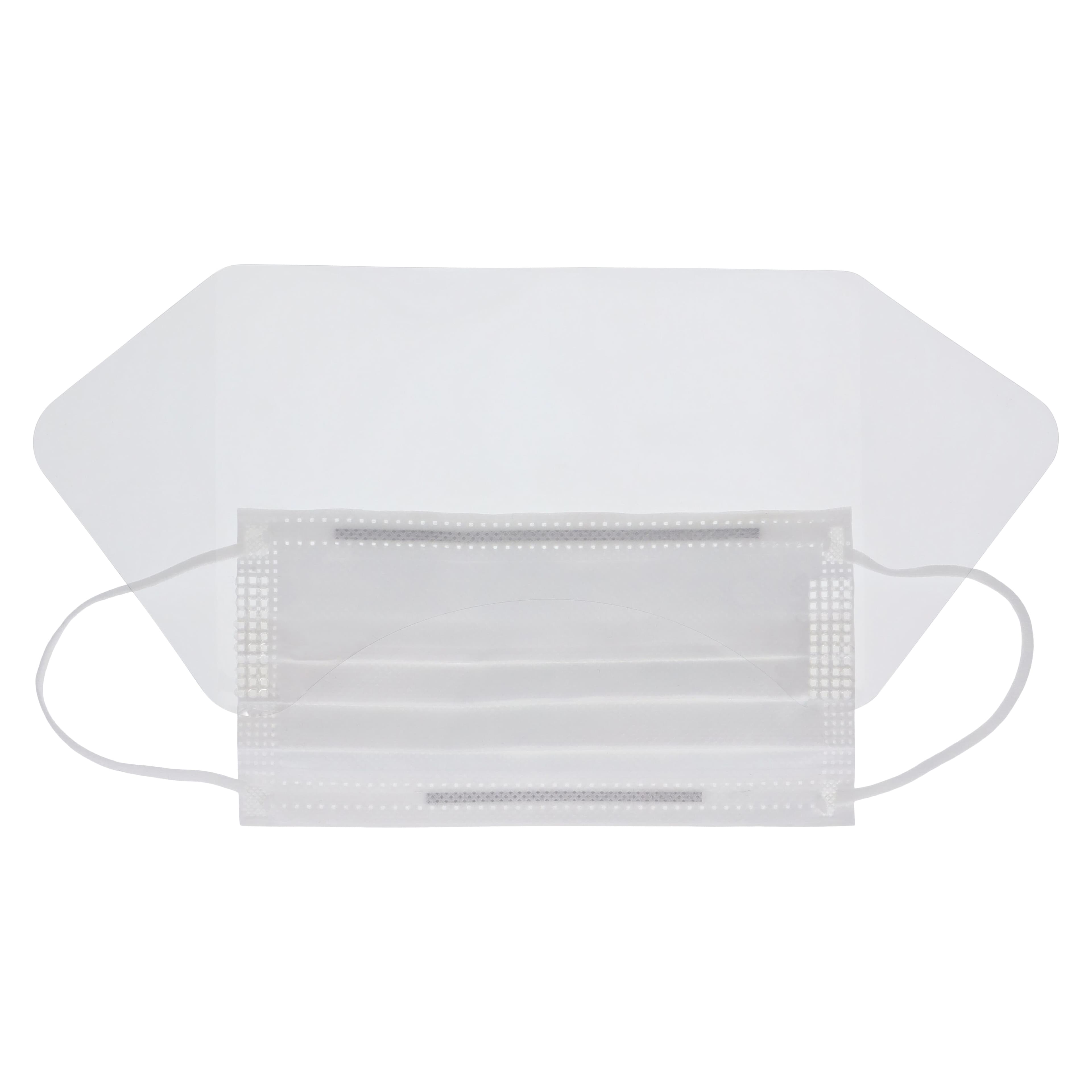 Crosstex Ultra Sensitive FogFree SecureFit Earloop Surgical Mask with Shield, ASTM Level 3, White, 25/Box, GCPWSSF thumbnail 3