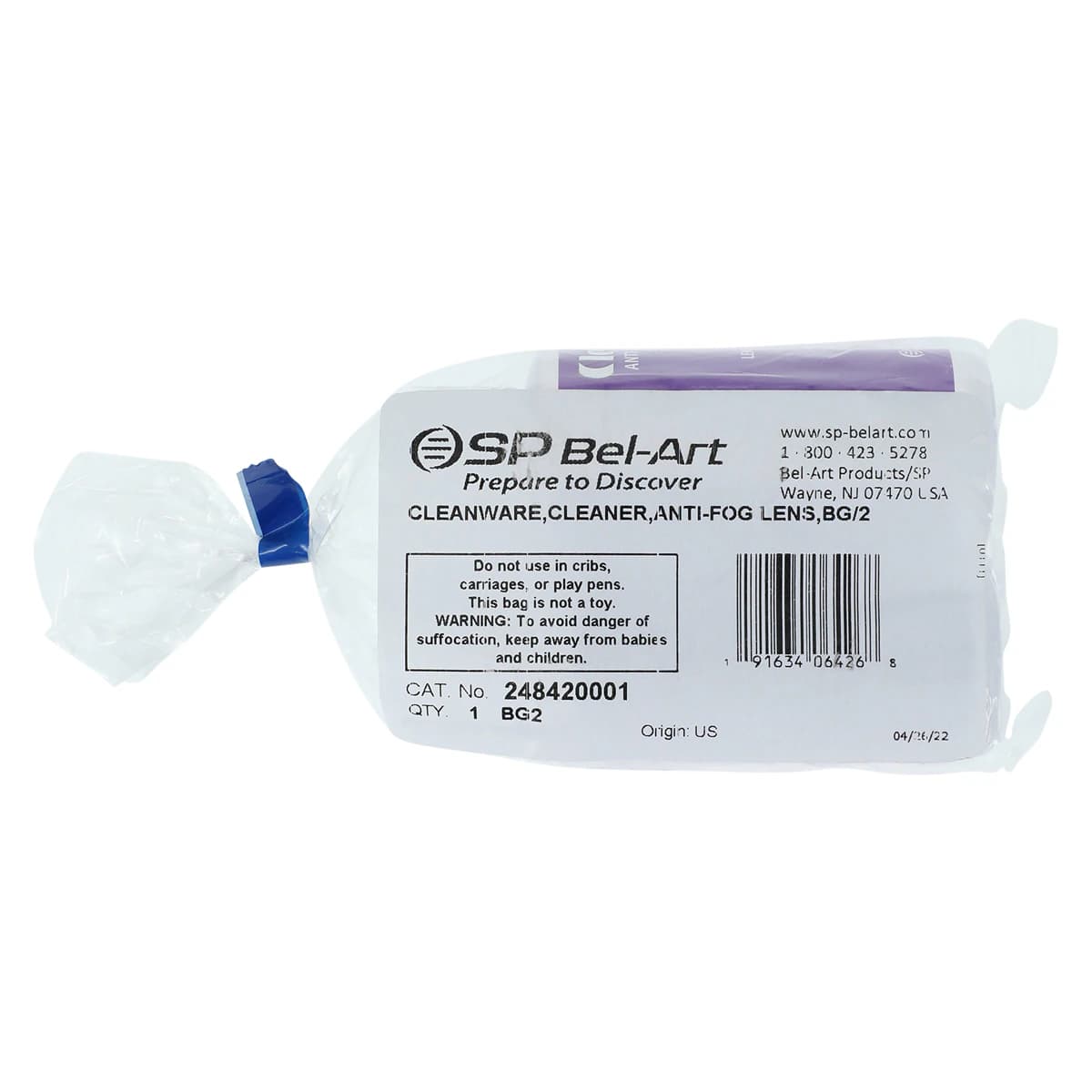 Bel-Art Products Anti-Fog Lens Cleaner, 2 oz Bottle, 2/Pack - Cleaner, Anti-Fog Lens - Image 1