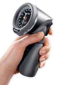 Welch Allyn Tycos DuraShock Gold Series Aneroid Sphygmomanometer, Size 9, Black/Gray, Latex-Free, Arm Dial Display - Tycos Sphyg Hand Held - Image 1
