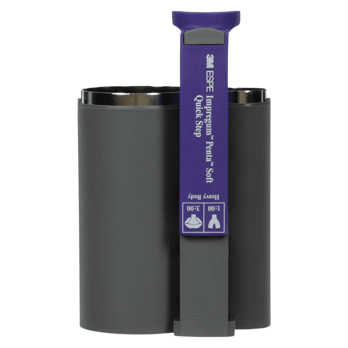 3M™ Impregum™ Penta™ Soft Quick Step Heavy Body Cartridge, Dark Purple, for Pentamix™ 3, P3774 - 3M™ Impregum™ Penta™ Pentamix™ 3 Soft Quick Step Heavy Body Cartridge Dark Purple - Image 1