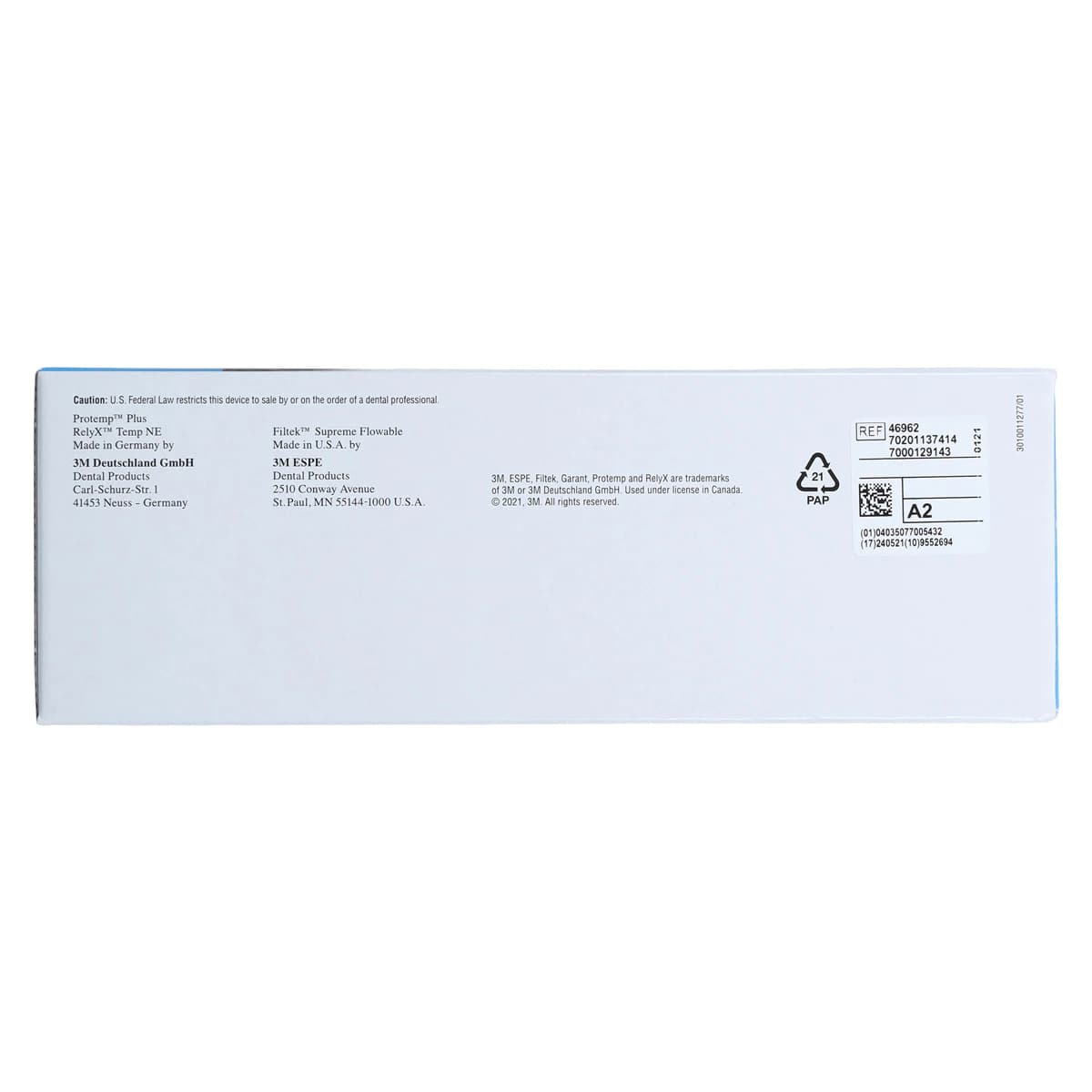 Solventum Protemp Plus Temporization Material Introductory Kit, Shade A2, 67 g (50 ml) Cartridge, 10:1 Automix, 46962 thumbnail 21
