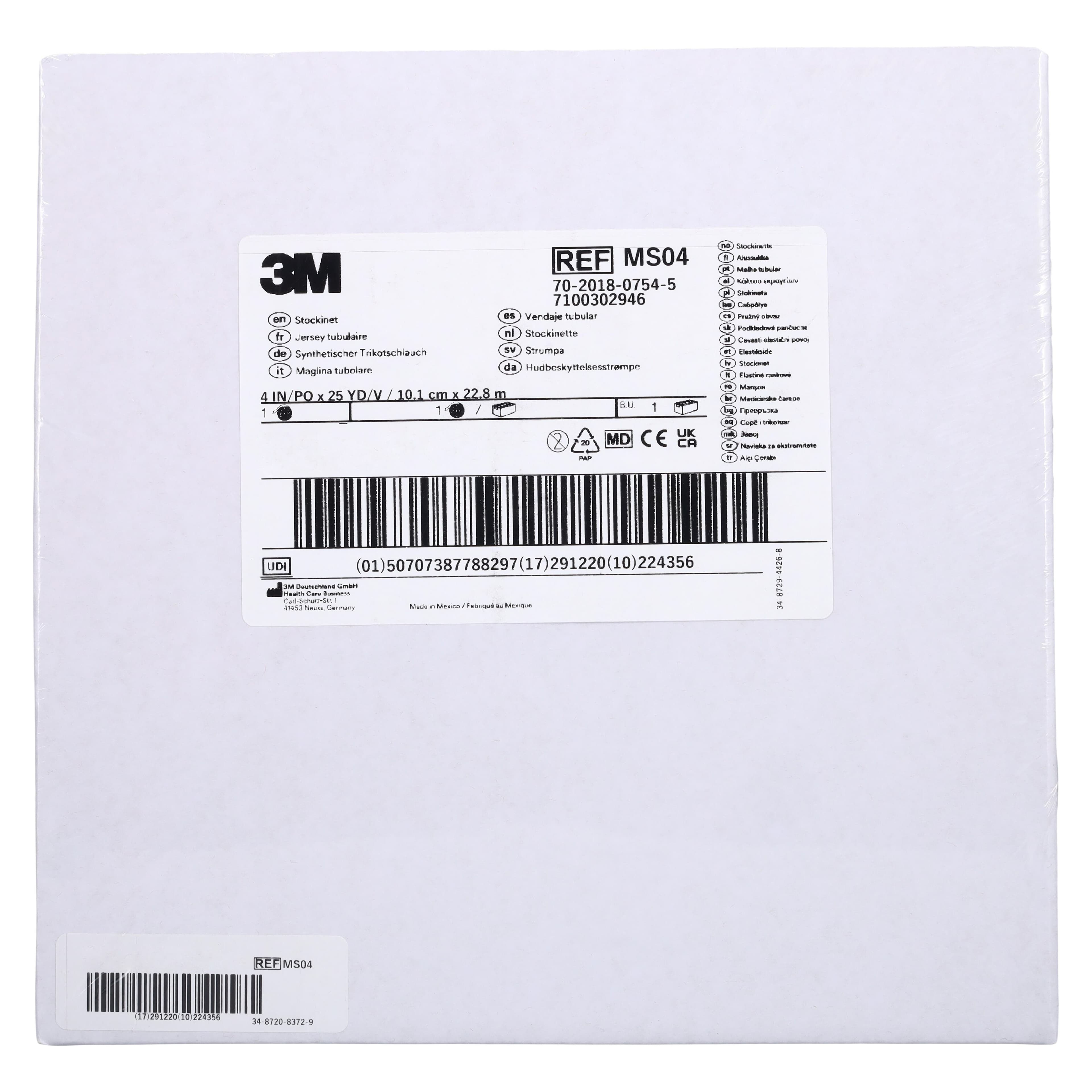 3M Synthetic Cast Stockinet MS04, 4" x 25 yd, White thumbnail 2