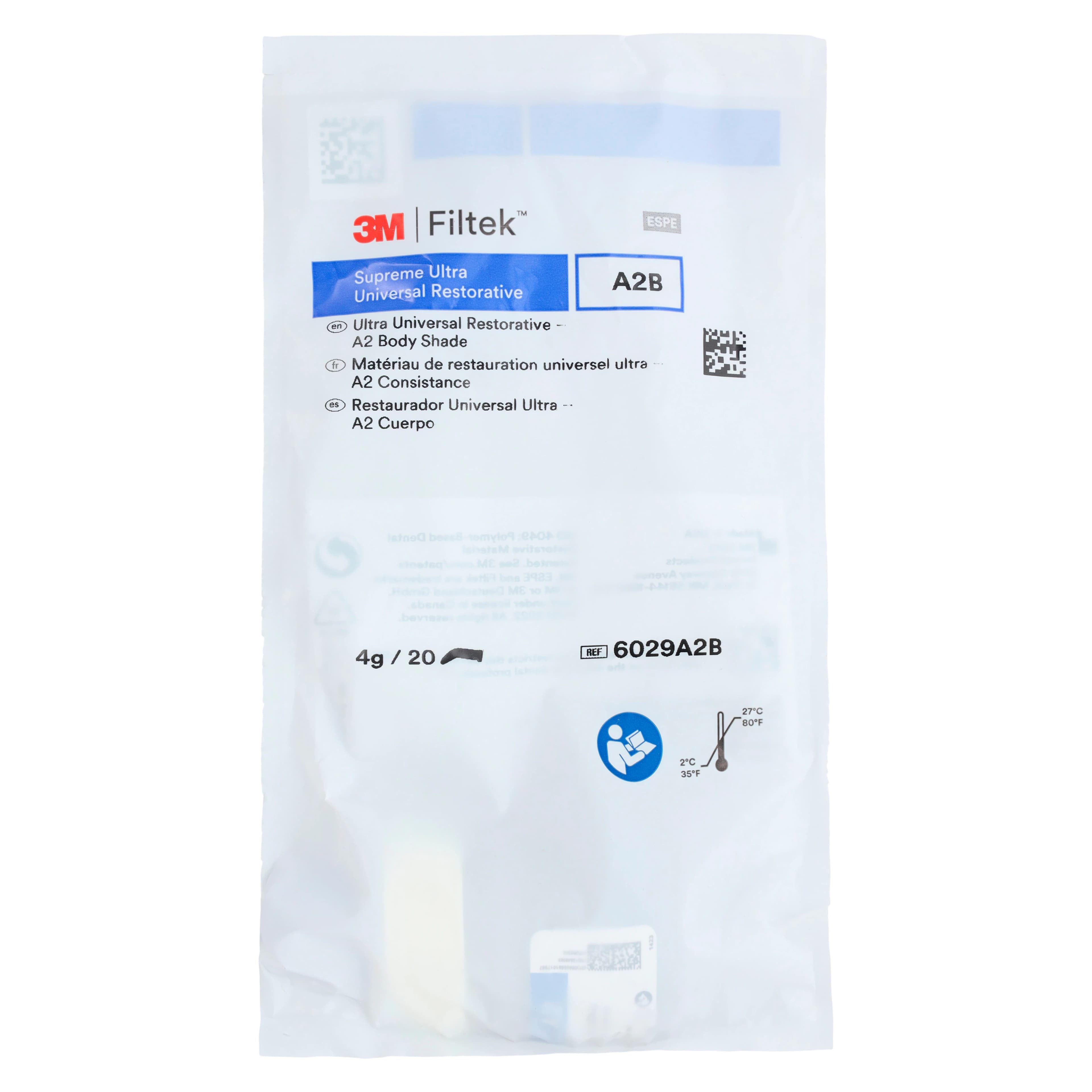 3M Filtek Supreme Ultra Universal Restorative Capsule Refill, A2 Body, 0.2 g, 20/Pk, 6029A2B thumbnail 6
