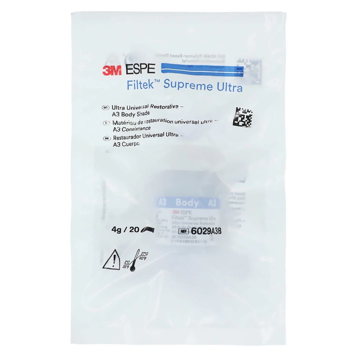 3M Filtek Supreme Ultra Universal Restorative Capsule Refill, A3 Body Shade, 0.2 g, 20/Pk, 6029A3B thumbnail 3