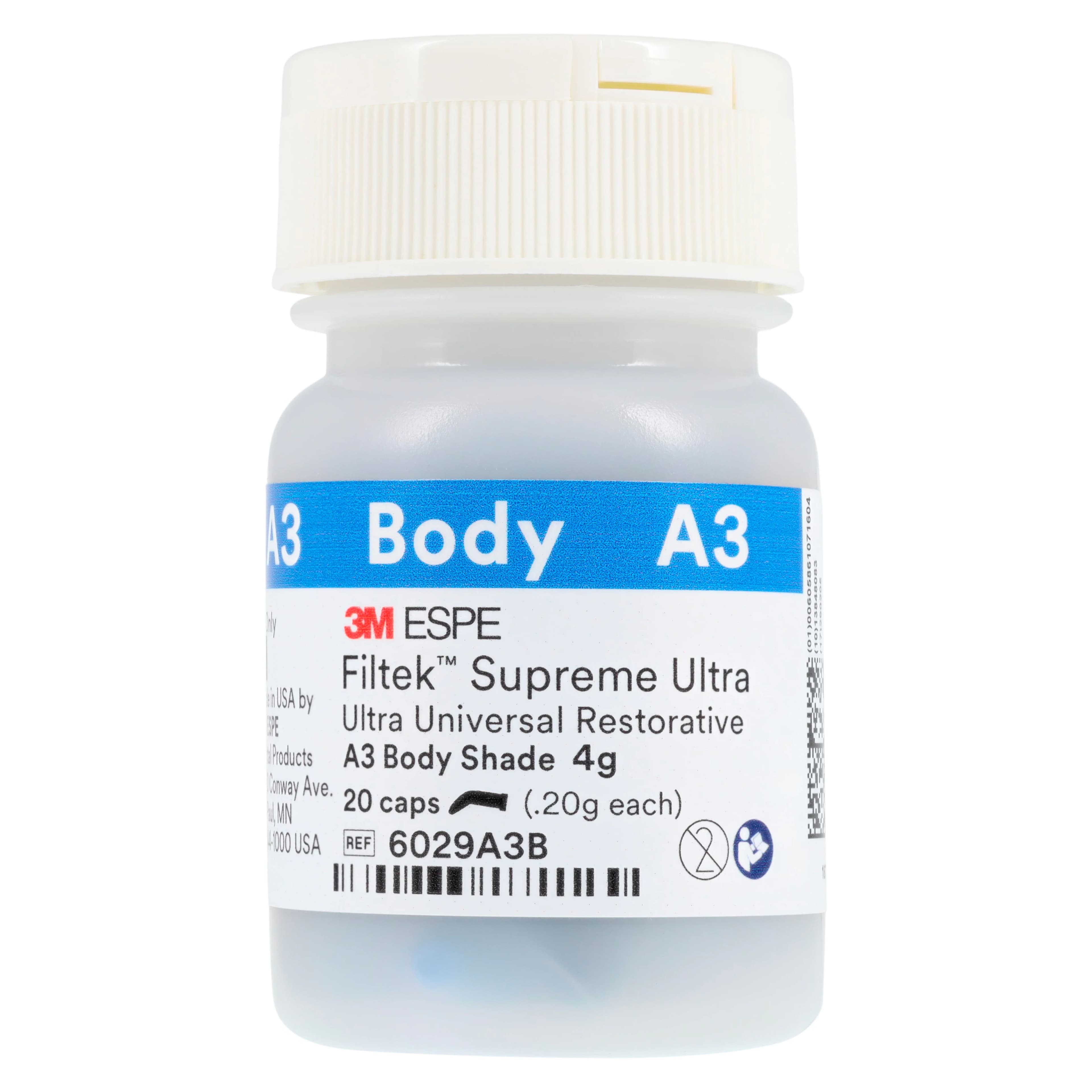 3M Filtek Supreme Ultra Universal Restorative Capsule Refill, A3 Body Shade, 0.2 g, 20/Pk, 6029A3B thumbnail 5