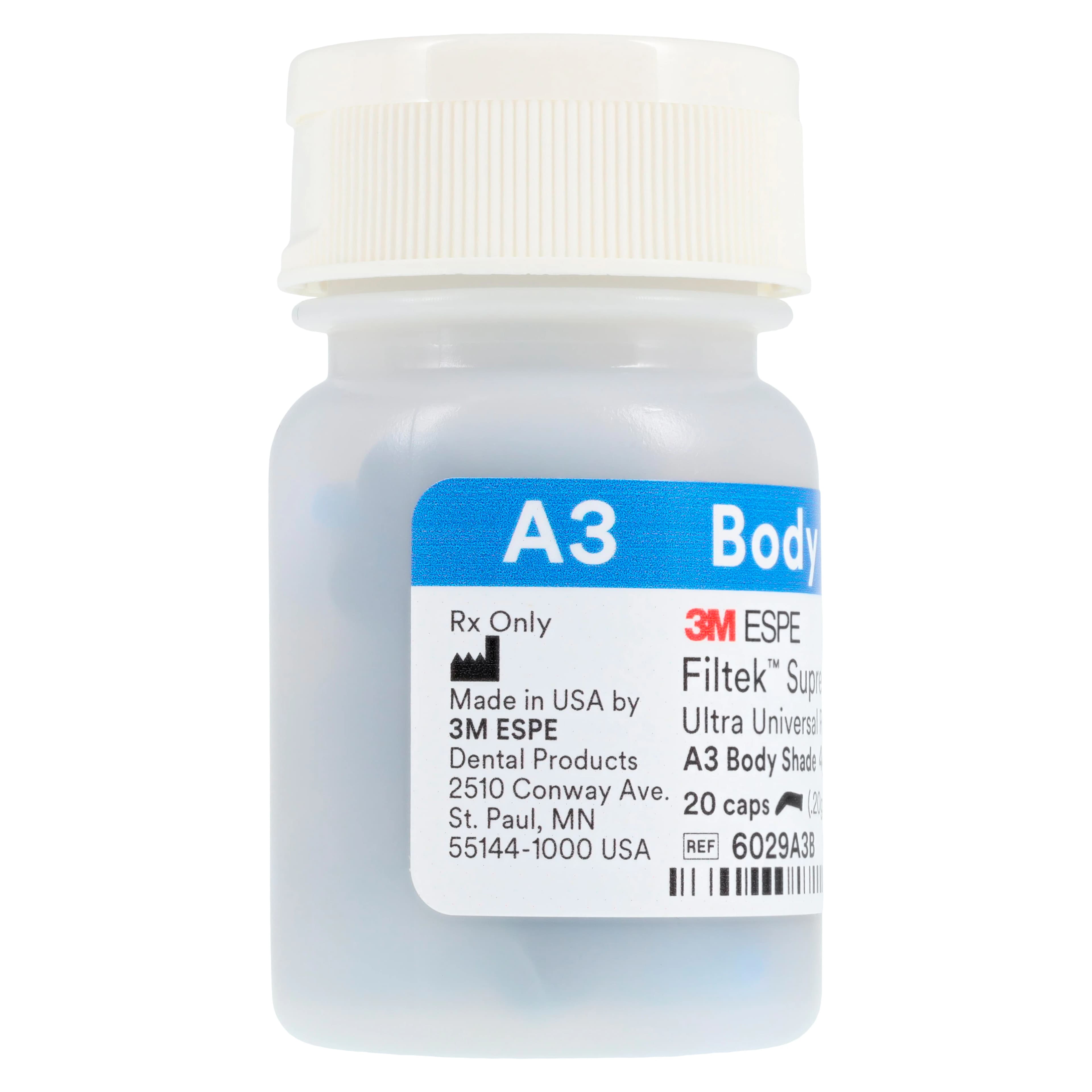 3M Filtek Supreme Ultra Universal Restorative Capsule Refill, A3 Body Shade, 0.2 g, 20/Pk, 6029A3B thumbnail 6