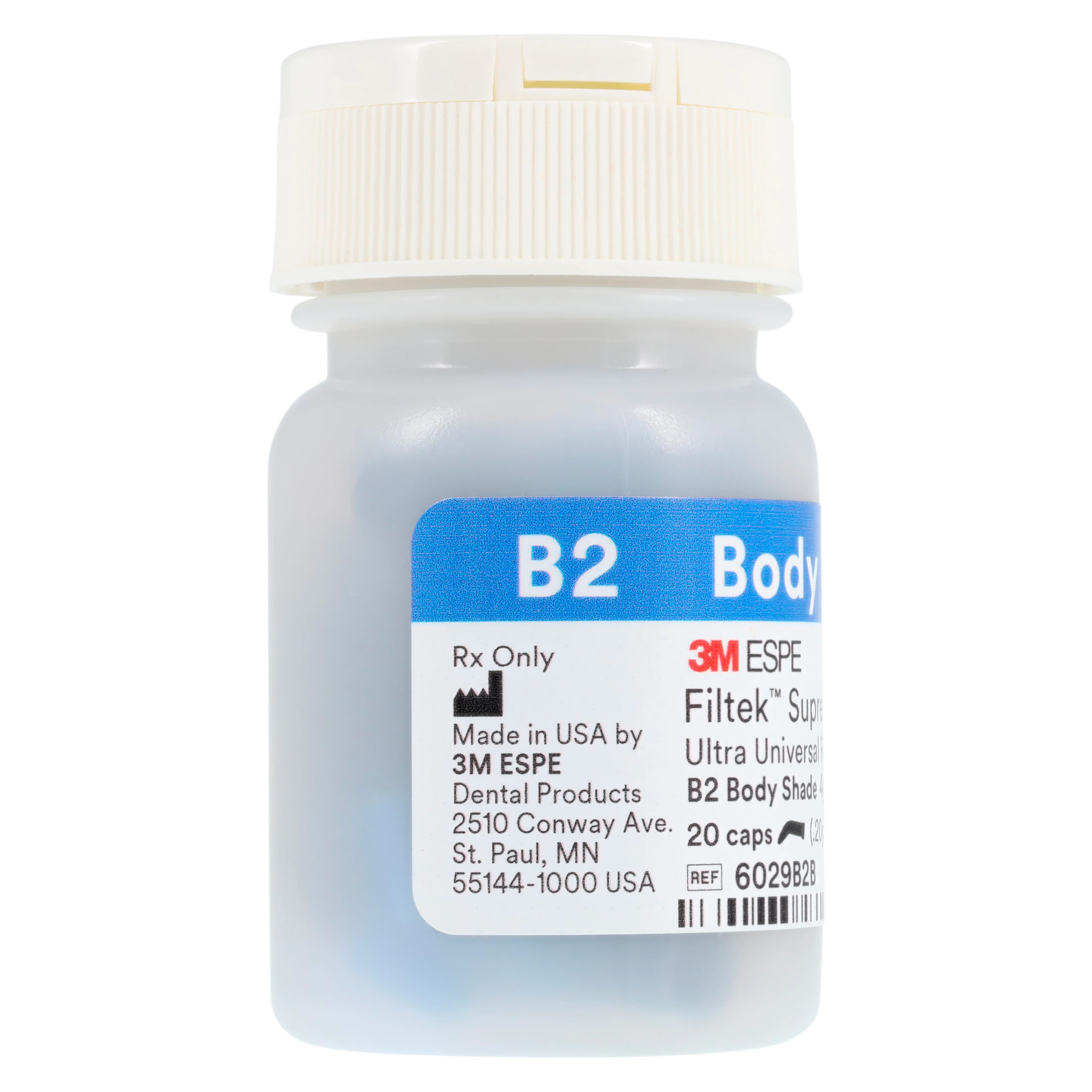 3M Filtek Supreme Ultra Universal Restorative Capsules, B2 Body Shade, 0.2 g, 20/Pk, 6029B2B thumbnail 4