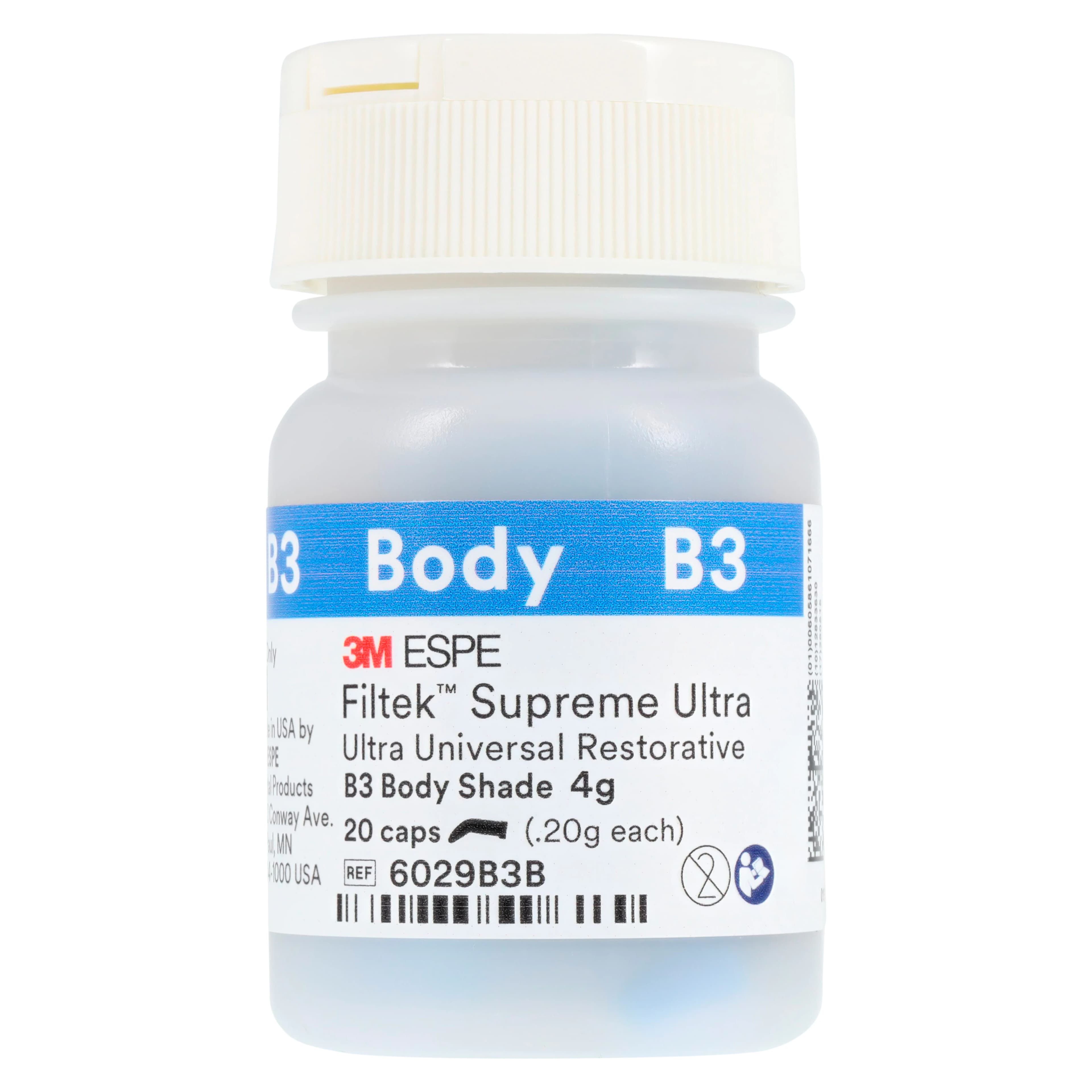 3M Filtek Supreme Ultra Universal Restorative, Capsule Refill, 0.2 g, Body Shade B3, 20/Pk, 6029B3B thumbnail 3