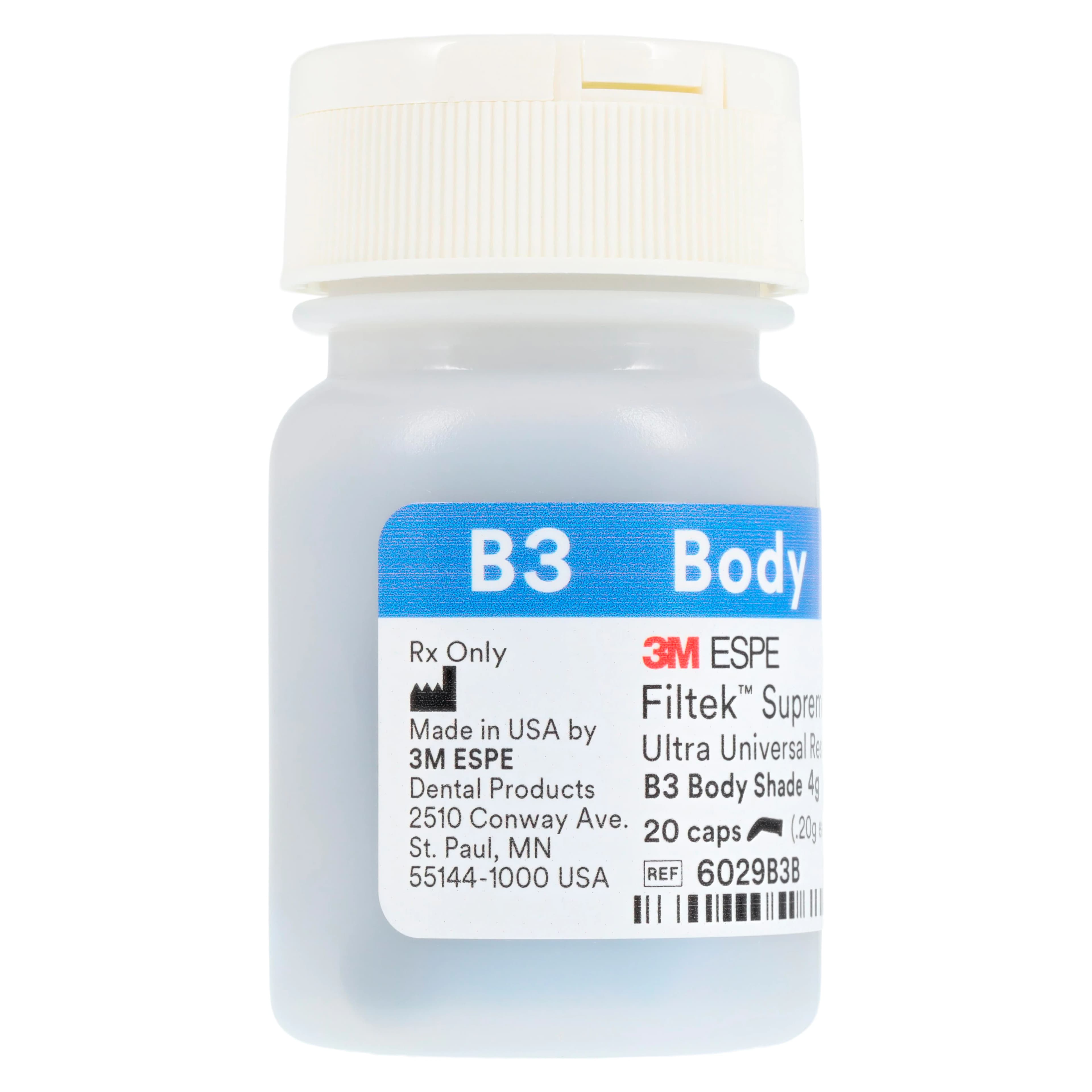 3M Filtek Supreme Ultra Universal Restorative, Capsule Refill, 0.2 g, Body Shade B3, 20/Pk, 6029B3B thumbnail 4