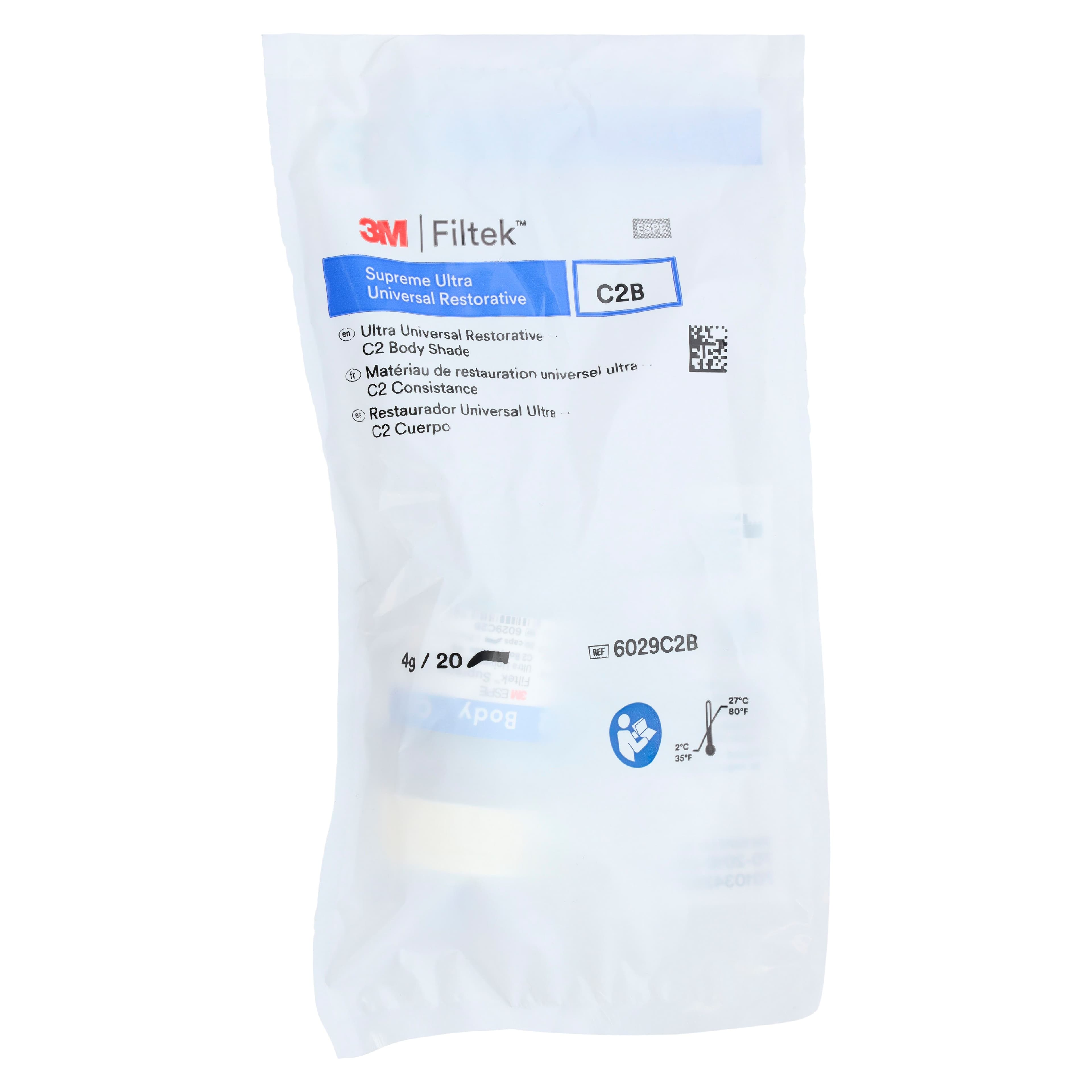 3M Filtek Supreme Ultra Universal Restorative, Capsule Refill, 0.2 g, Body Shade C2B, 20/Pack, 6029C2B thumbnail 6