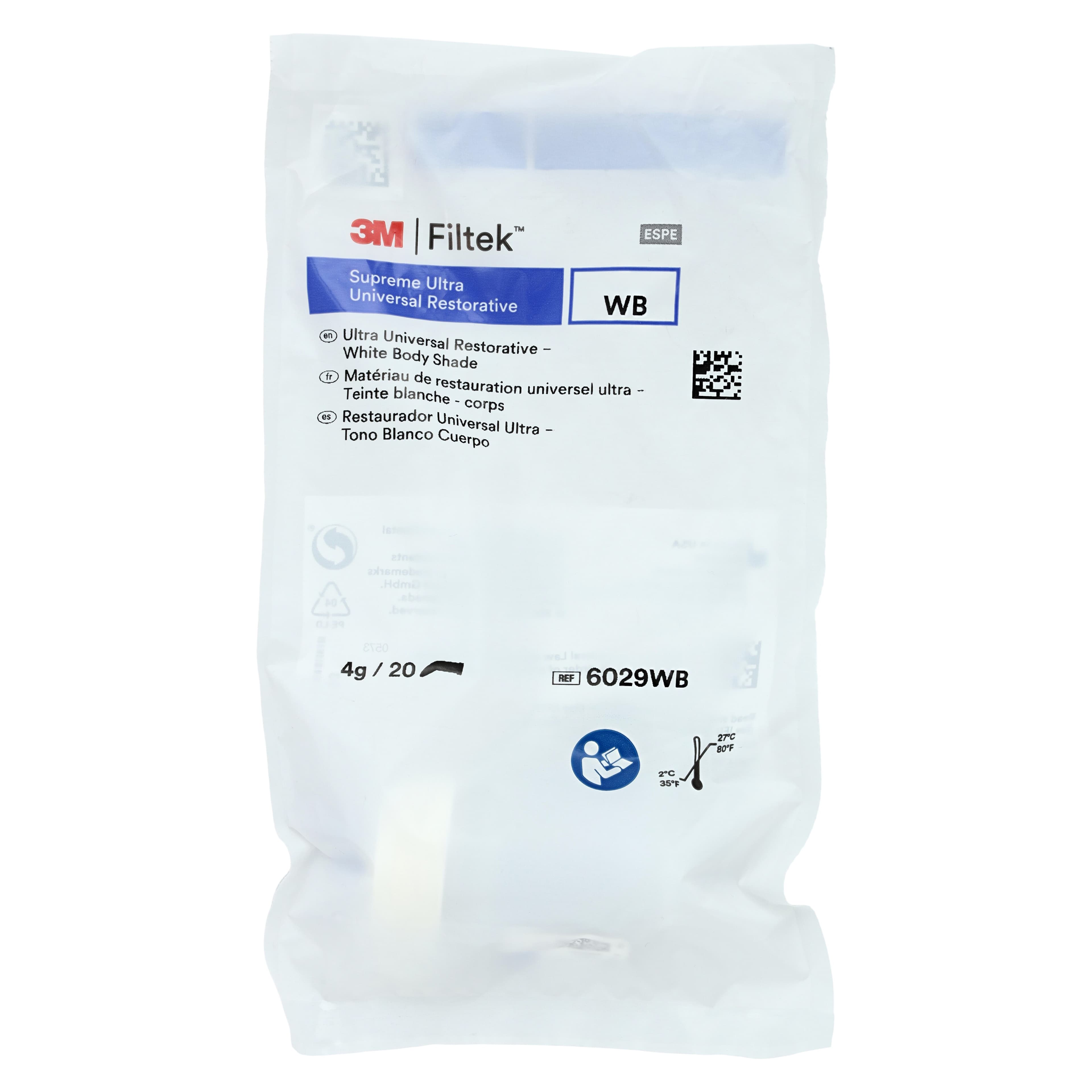 3M Filtek Supreme Ultra Universal Restorative, Capsule Refill, 0.2 g, White Body, 20/Pk, 6029WB thumbnail 5