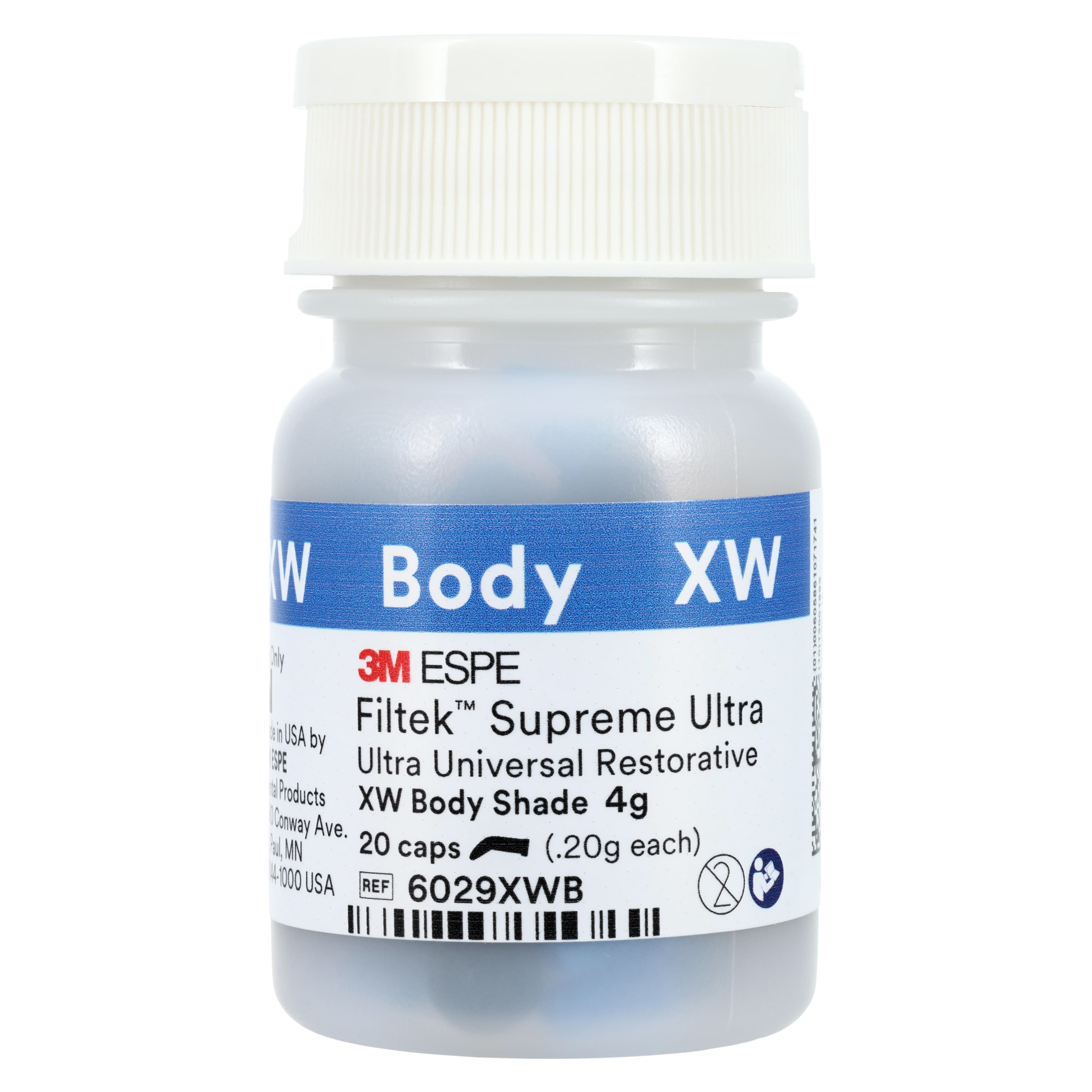 3M Filtek Supreme Ultra Universal Restorative Capsules, XW Body (Extra White), 0.2 g, 20/Pk, 6029XWB thumbnail 3