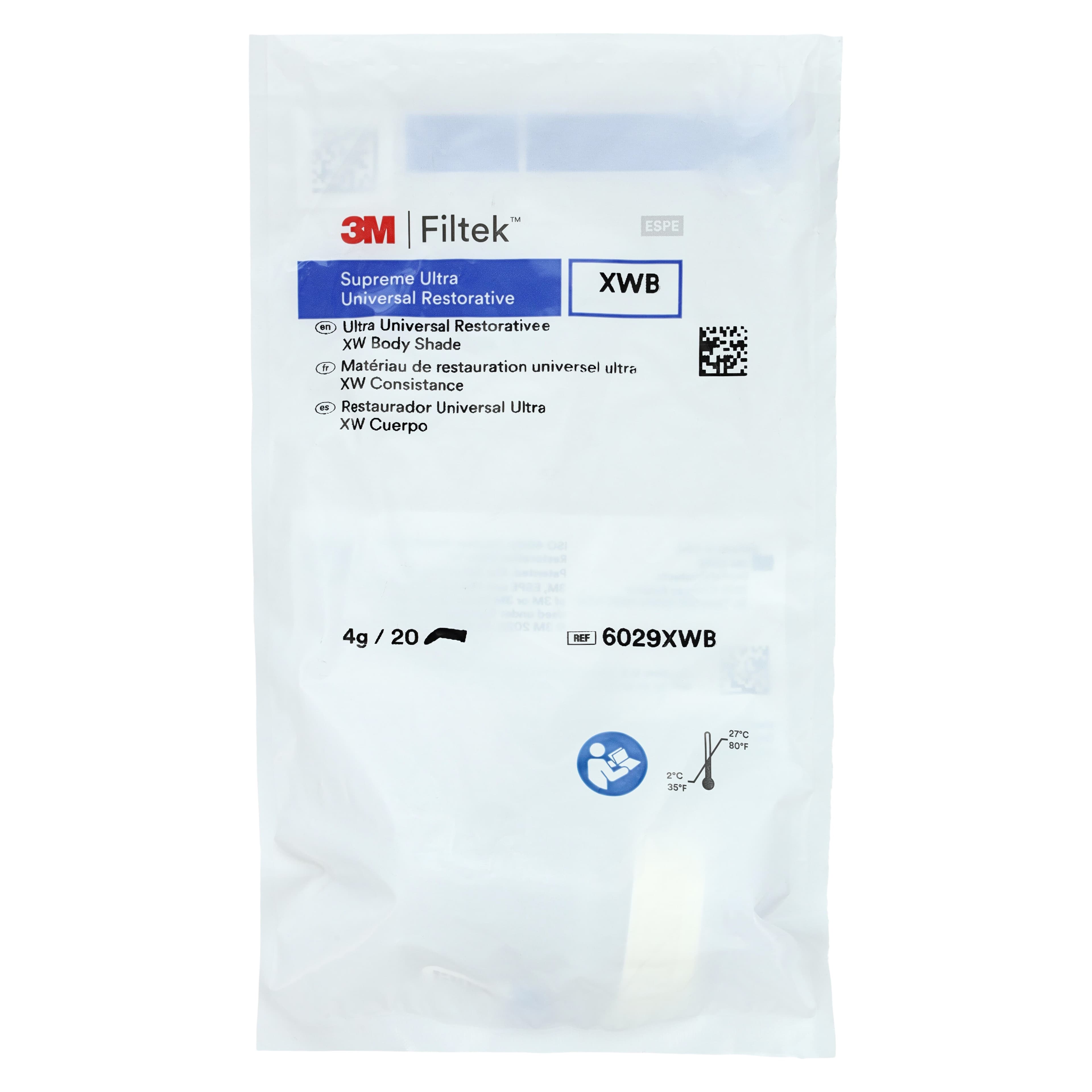 3M Filtek Supreme Ultra Universal Restorative Capsules, XW Body (Extra White), 0.2 g, 20/Pk, 6029XWB thumbnail 5