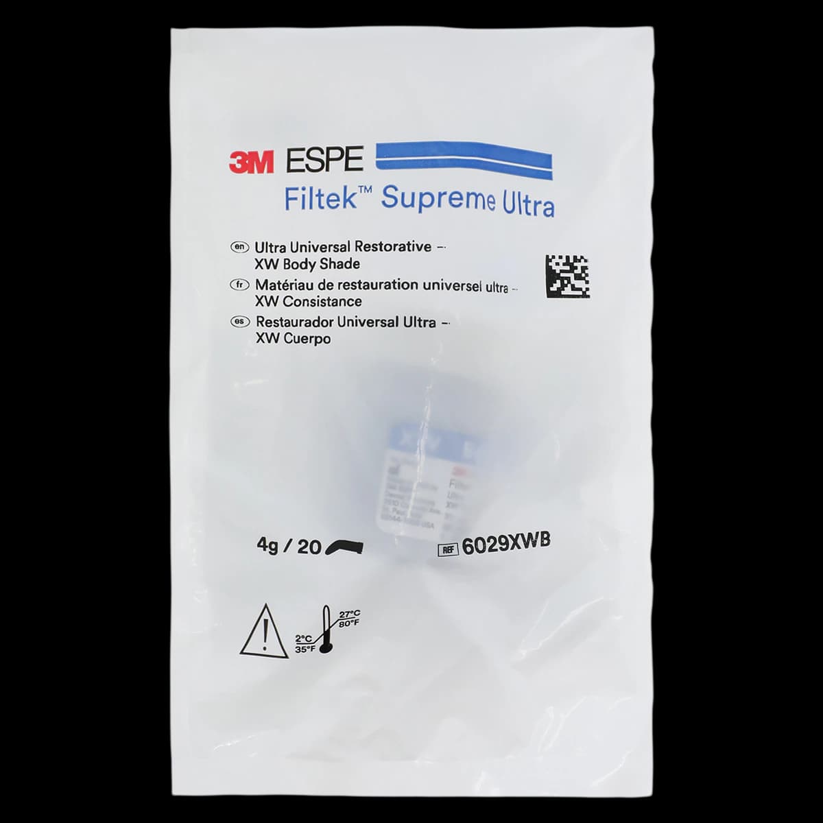3M Filtek Supreme Ultra Universal Restorative Capsules, XW Body (Extra White), 0.2 g, 20/Pk, 6029XWB - Filtek Supreme Ultra Universal Capsules XW Body 20Pk - Image 1