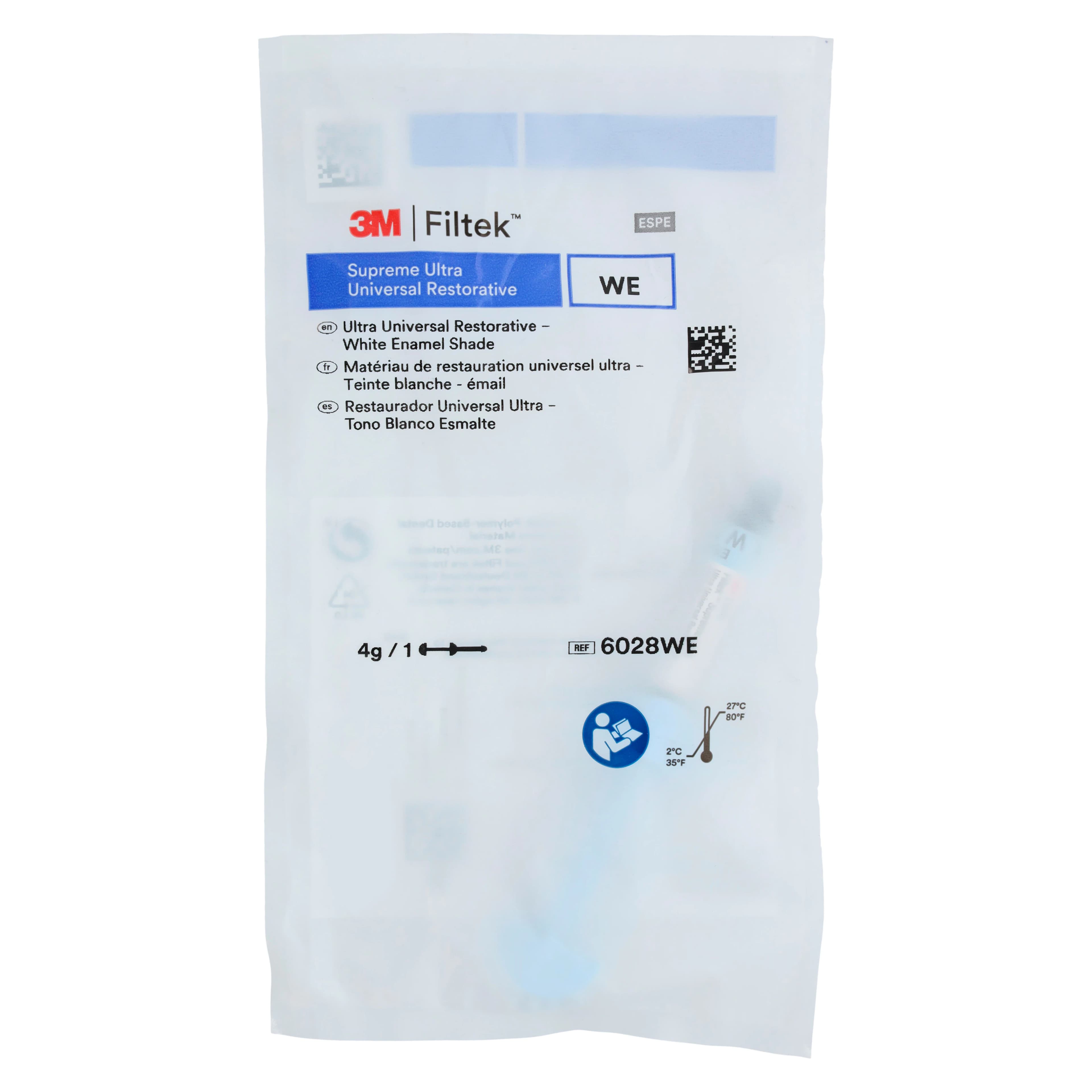 3M Filtek Supreme Ultra Universal Composite Restorative Syringe Refill, White Enamel (WE), 4 g, 1/Pk, 6028WE thumbnail 3
