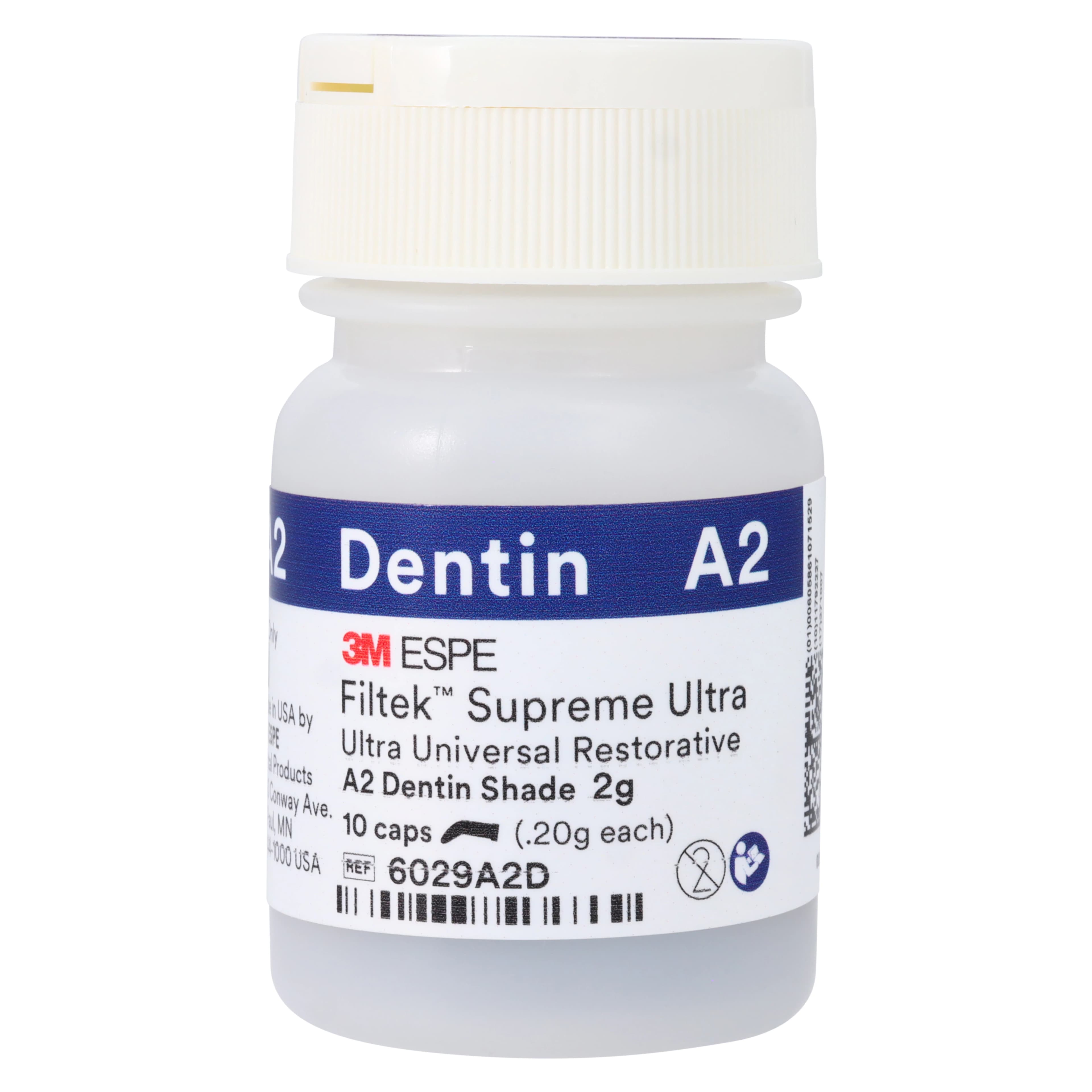 3M Filtek Supreme Ultra Universal Restorative Capsules, A2 Dentin Shade, 0.2 g, 10/Pack, 6029A2D thumbnail 3