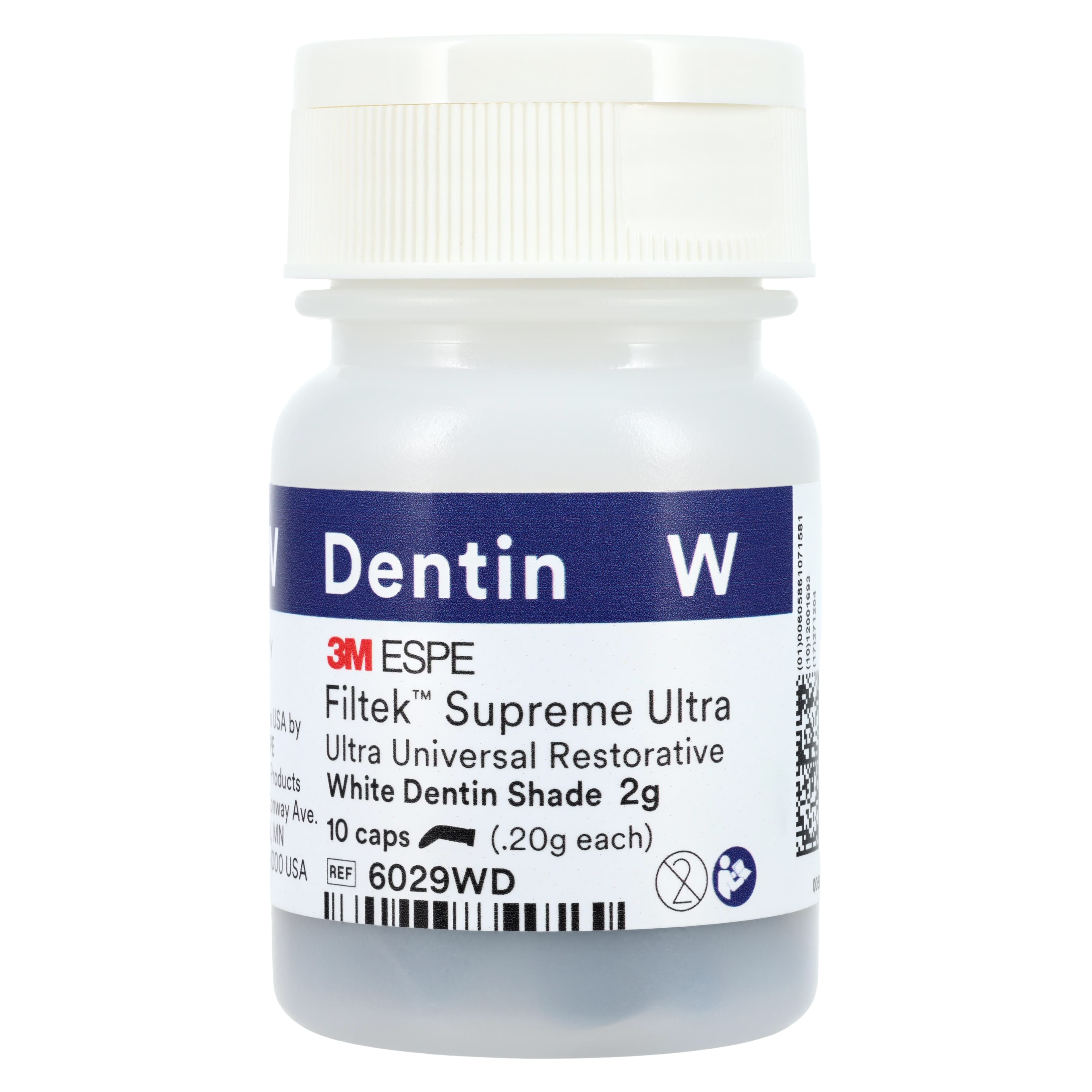 3M Filtek Supreme Ultra Universal Restorative, White Dentin (WD), 0.2 g Capsules, 10/Pack, 6029WD thumbnail 3