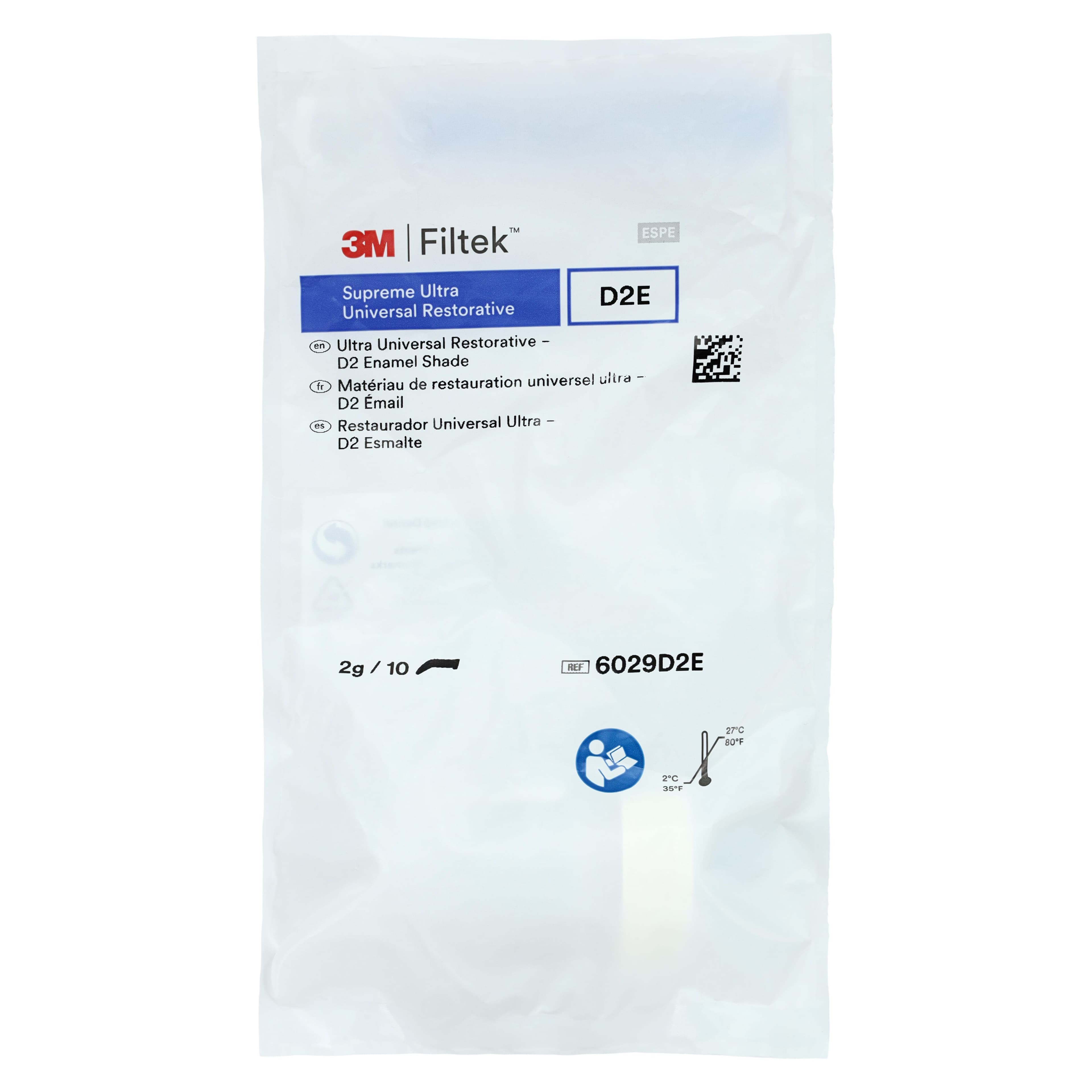 3M Filtek Supreme Ultra Universal Restorative Capsules, D2 Enamel Shade, 0.2 g, 10/Box, 6029D2E thumbnail 5