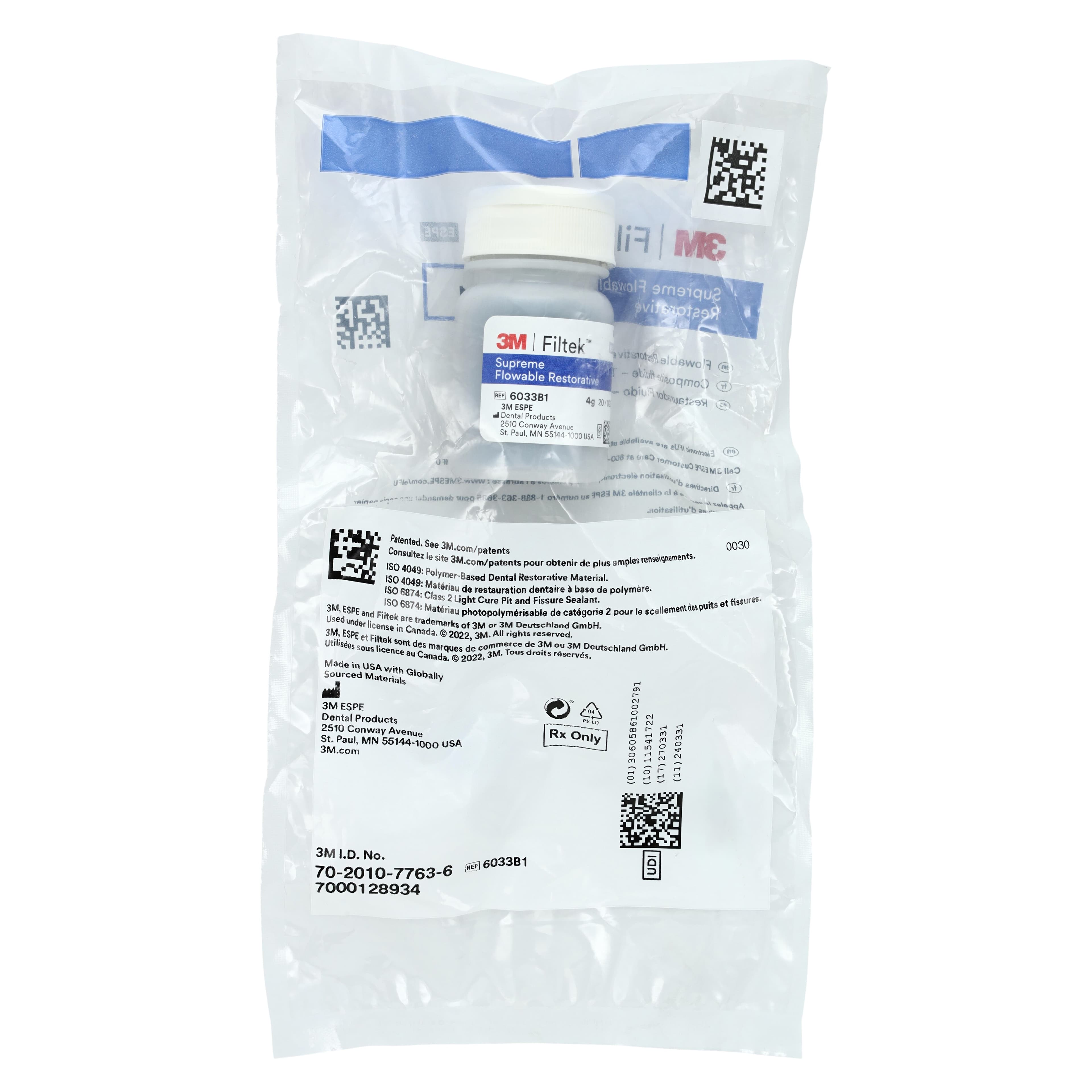 3M Filtek Supreme Ultra Flowable Restorative, Cavifil Capsule Refill, Shade B1, 0.2 g, 20/Pk, 6033B1 thumbnail 6
