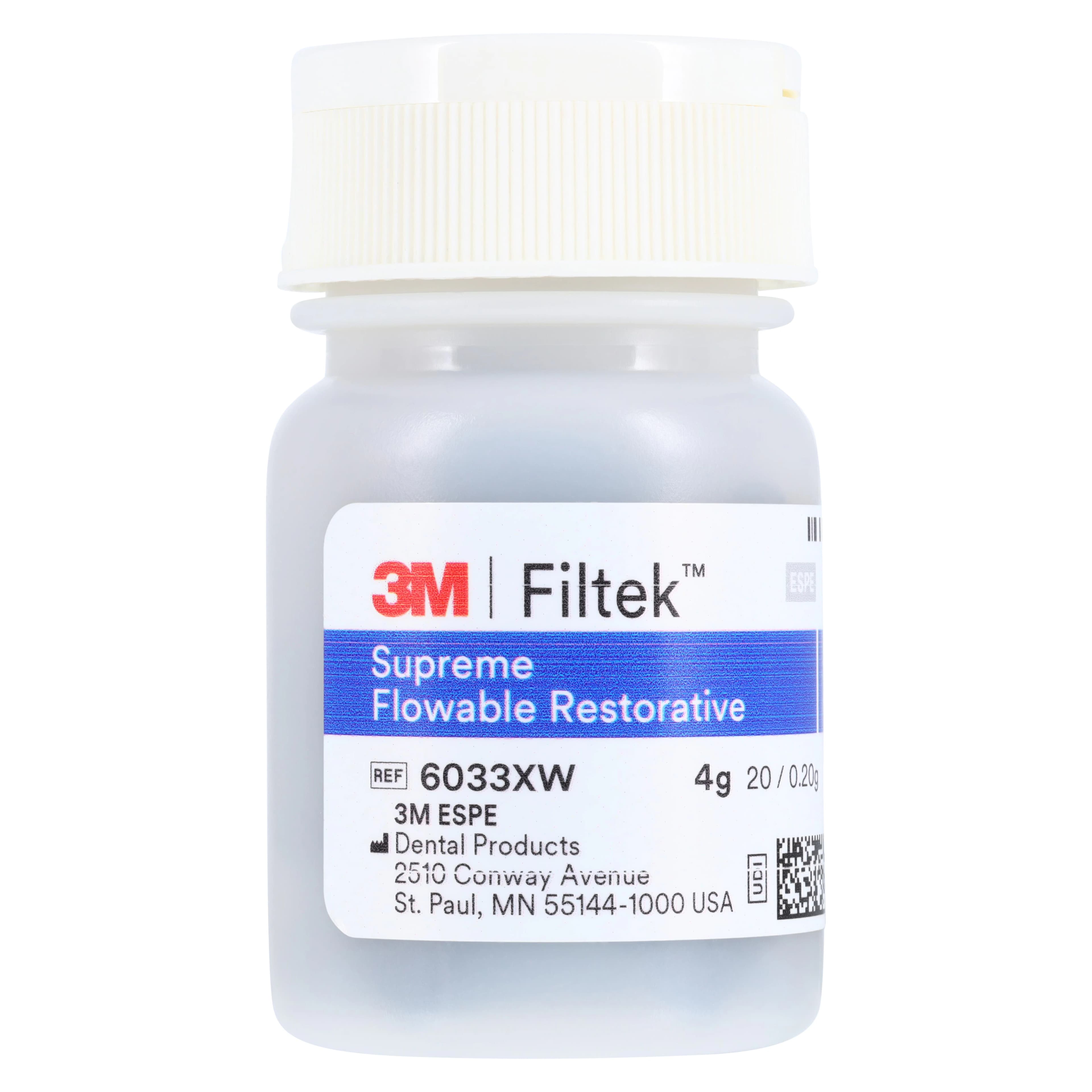 Filtek Supreme Ultra Flowable Restorative, X-White, 0.2 g Capsules, 20/Pk, 6033XW thumbnail 3