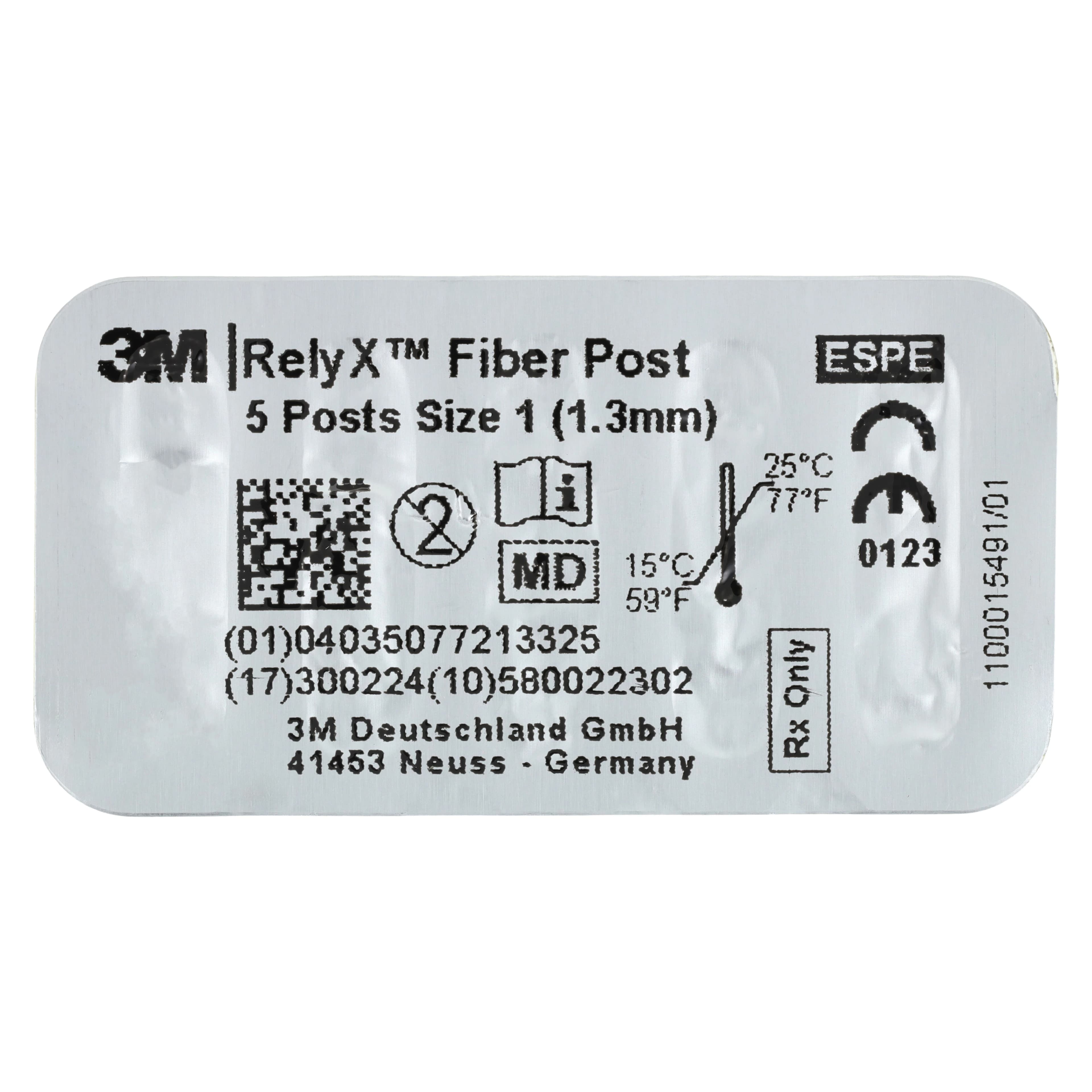 3M RelyX Fiber Post Refill, Size 1, 1.3 mm Diameter, Yellow, 10/Pk, 56861 thumbnail 4