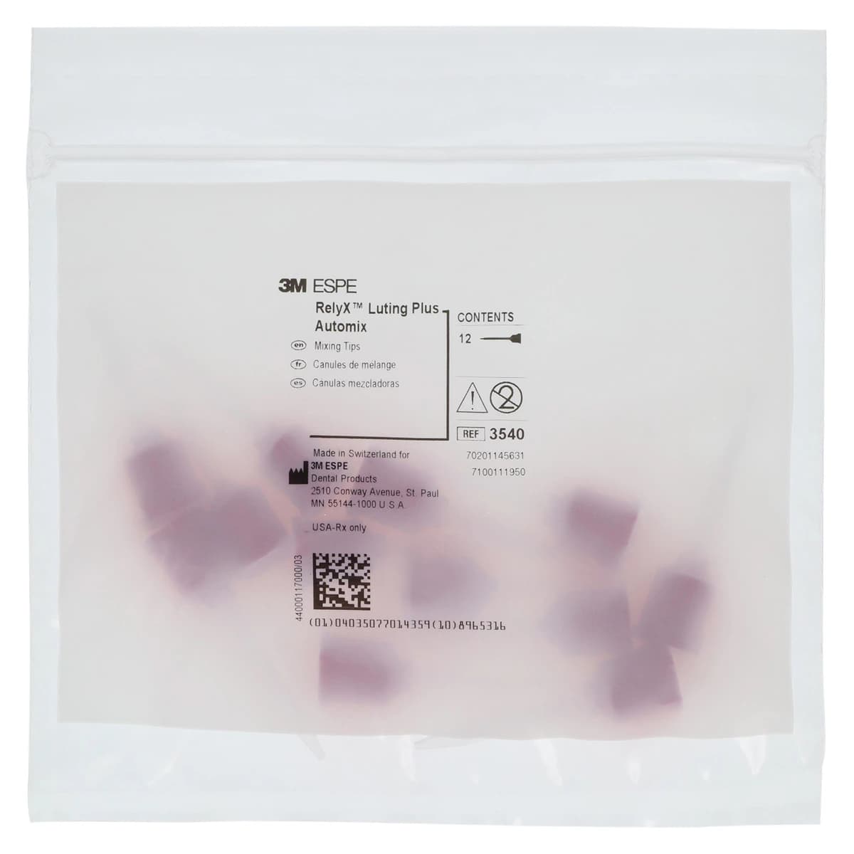 3M RelyX Luting Plus Automix Tips, Pink, 12/Pk, 3540 thumbnail 2
