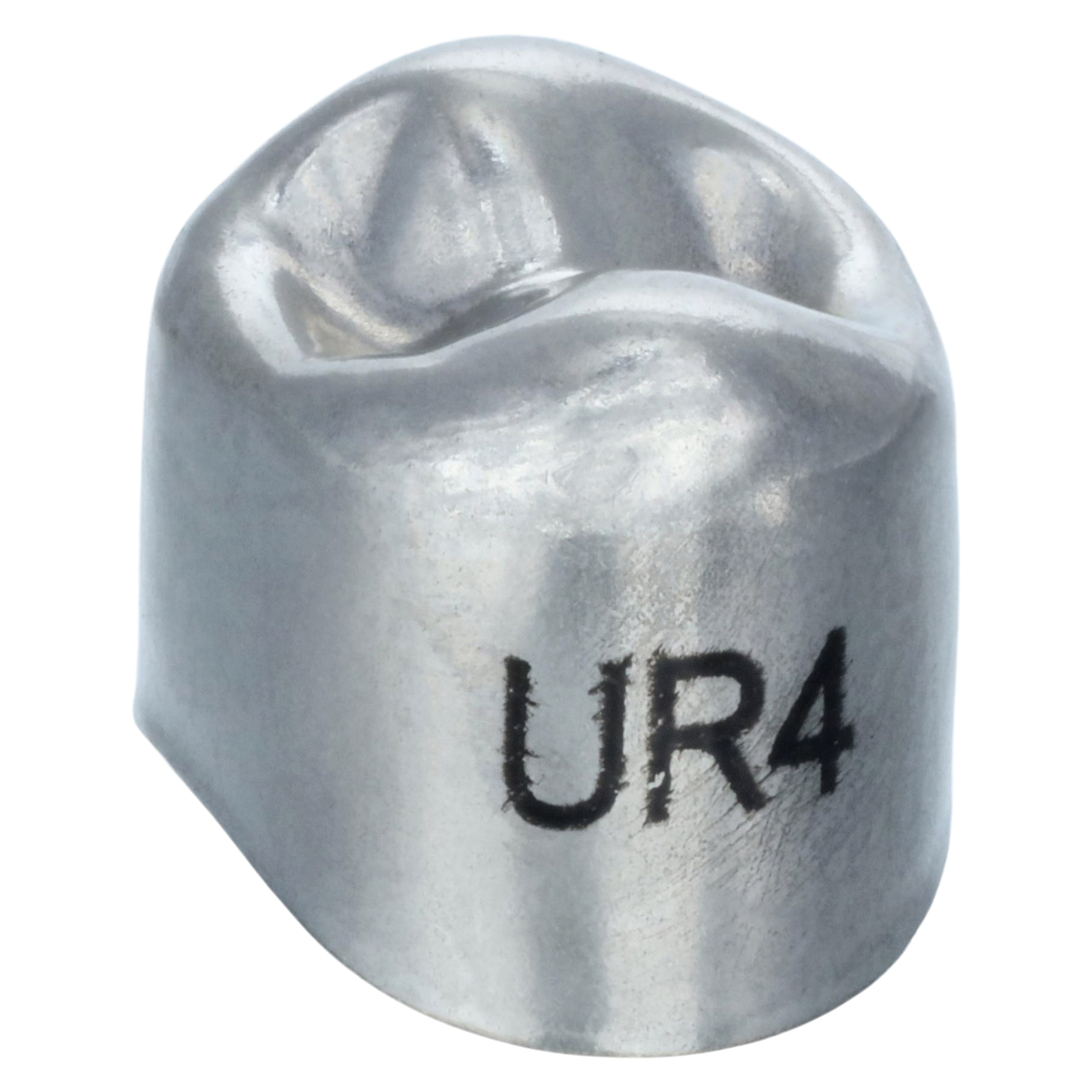 3M Unitek Stainless Steel Permanent Bicuspid Crown, Upper Right First Bicuspid, Size 4 (4UR), Box of 5, 900524 thumbnail 3