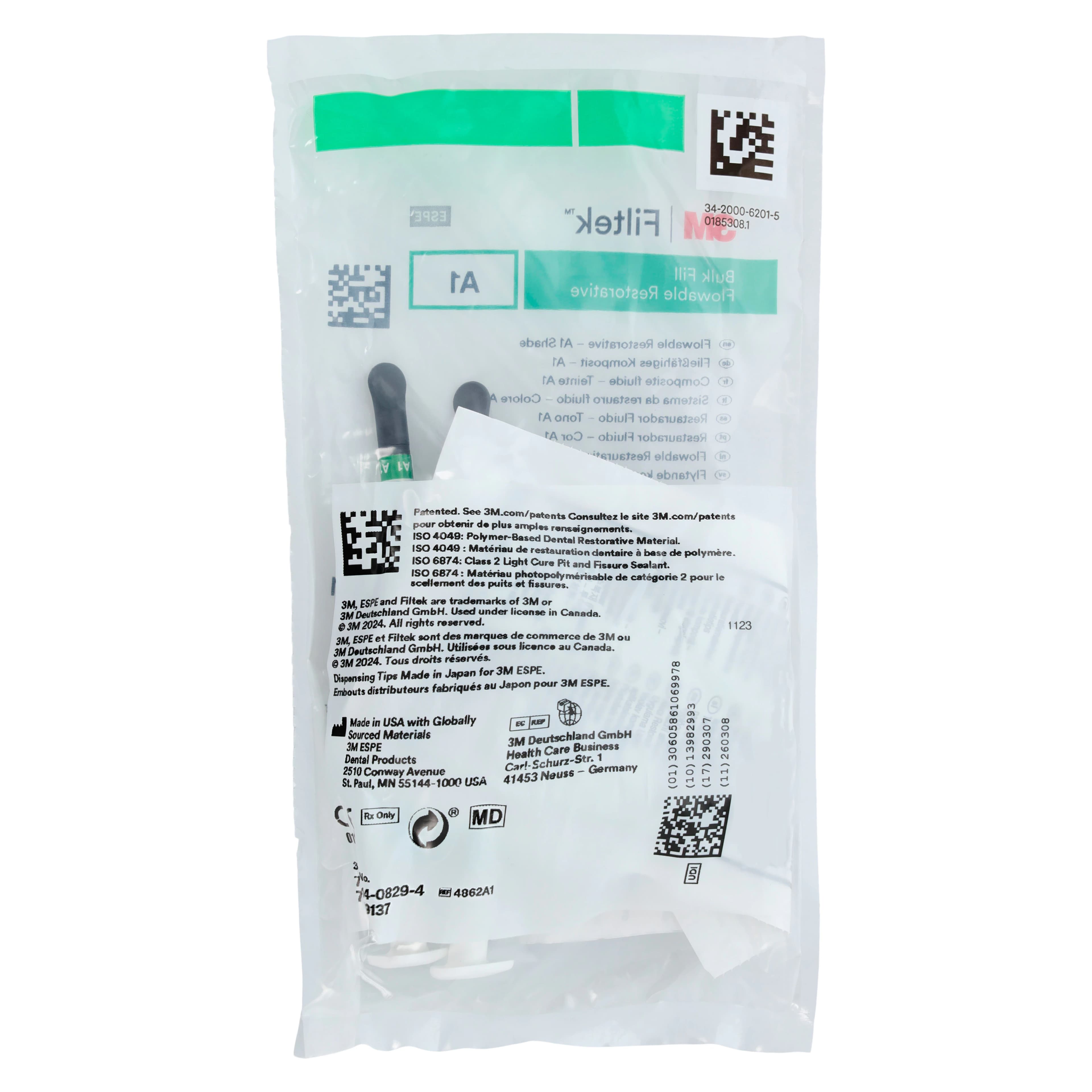 3M Filtek Bulk Fill Flowable Restorative Syringe Refill, Shade A1, 2 x 2g Syringes, 20 Tips, 4862A1 thumbnail 9