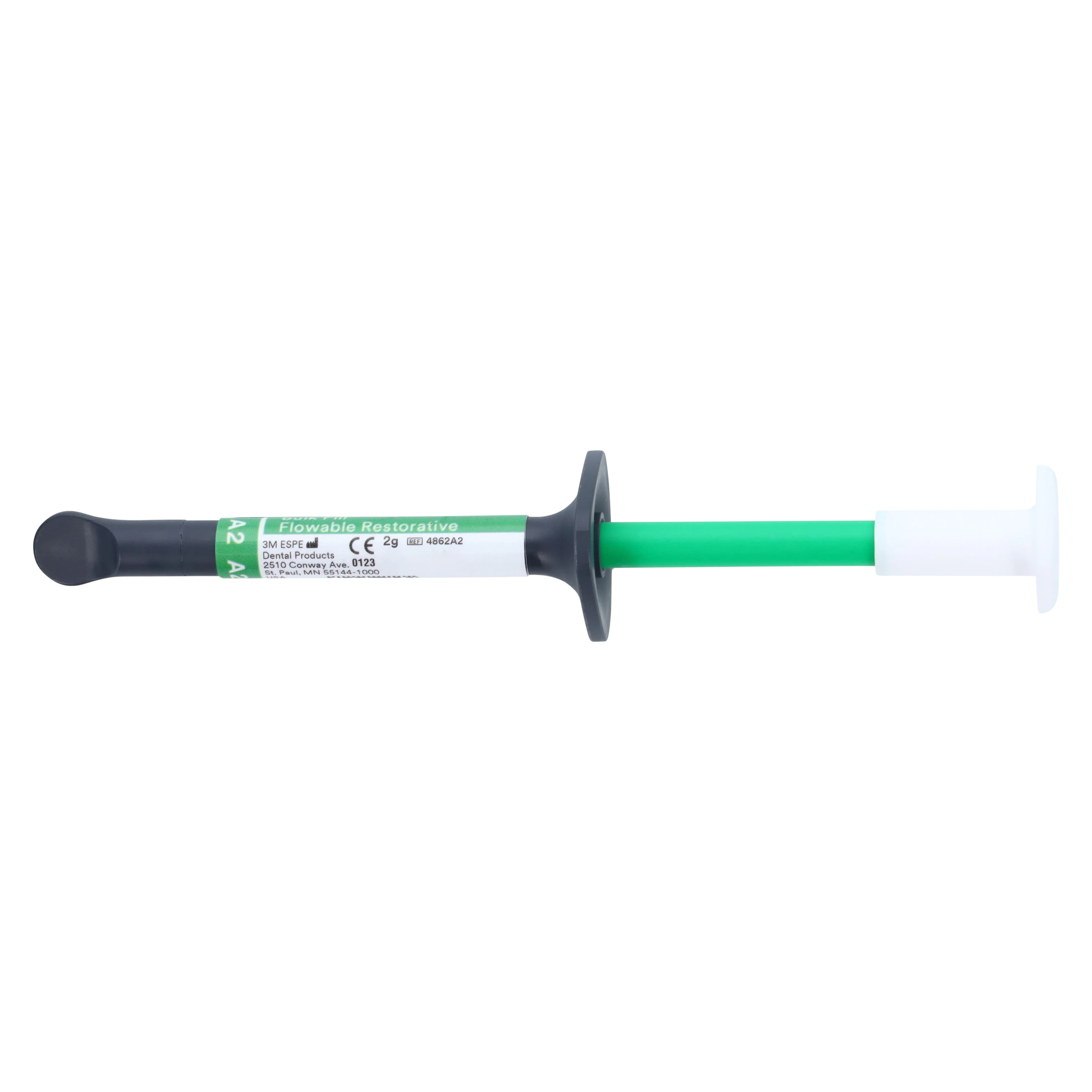 Filtek Bulk Fill Flowable Restorative Syringe Refill, Shade A2, 2 x 2g Syringes, 20 Tips, 4862A2 thumbnail 3
