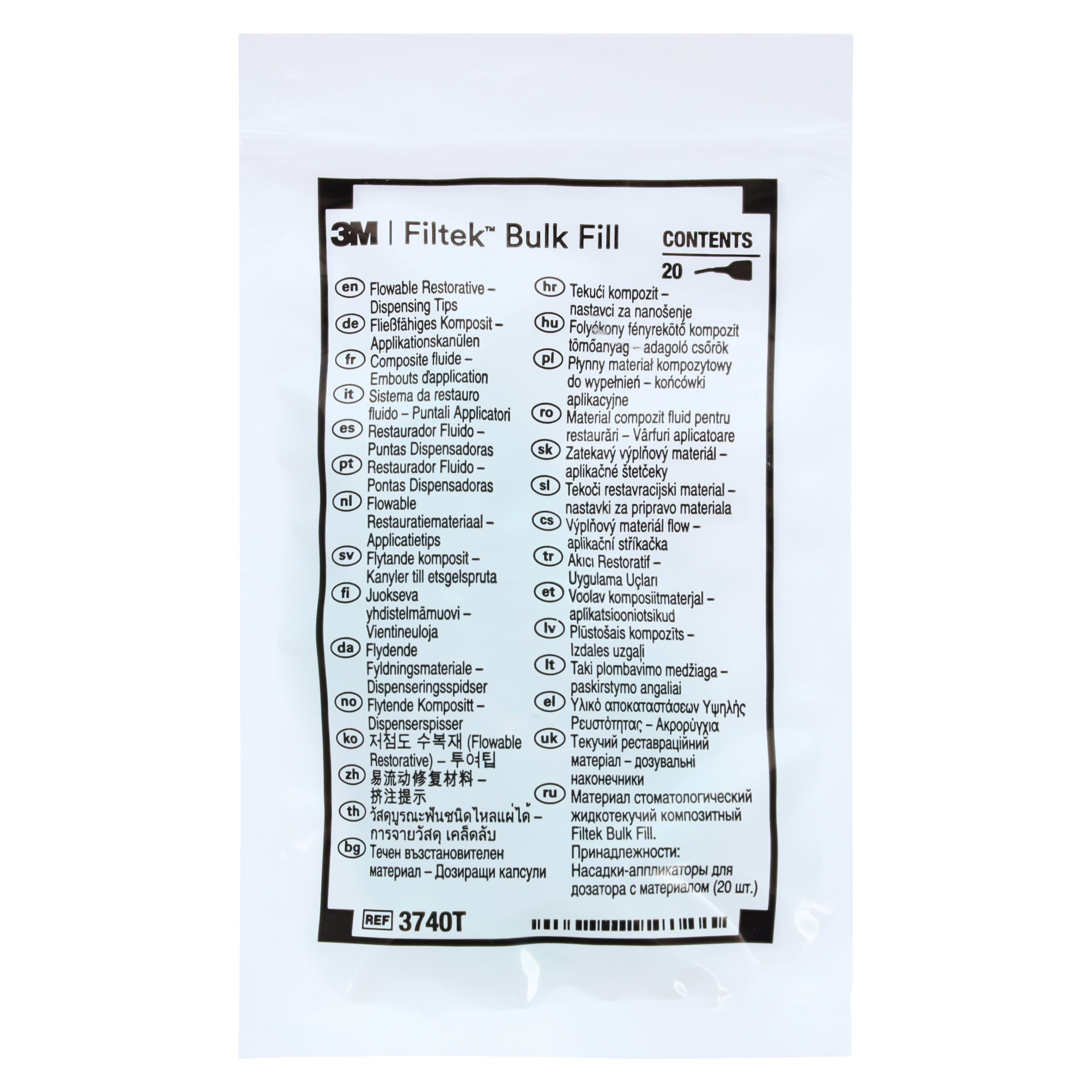 Filtek Bulk Fill Flowable Restorative Syringe Refill, Shade A2, 2 x 2g Syringes, 20 Tips, 4862A2 thumbnail 6