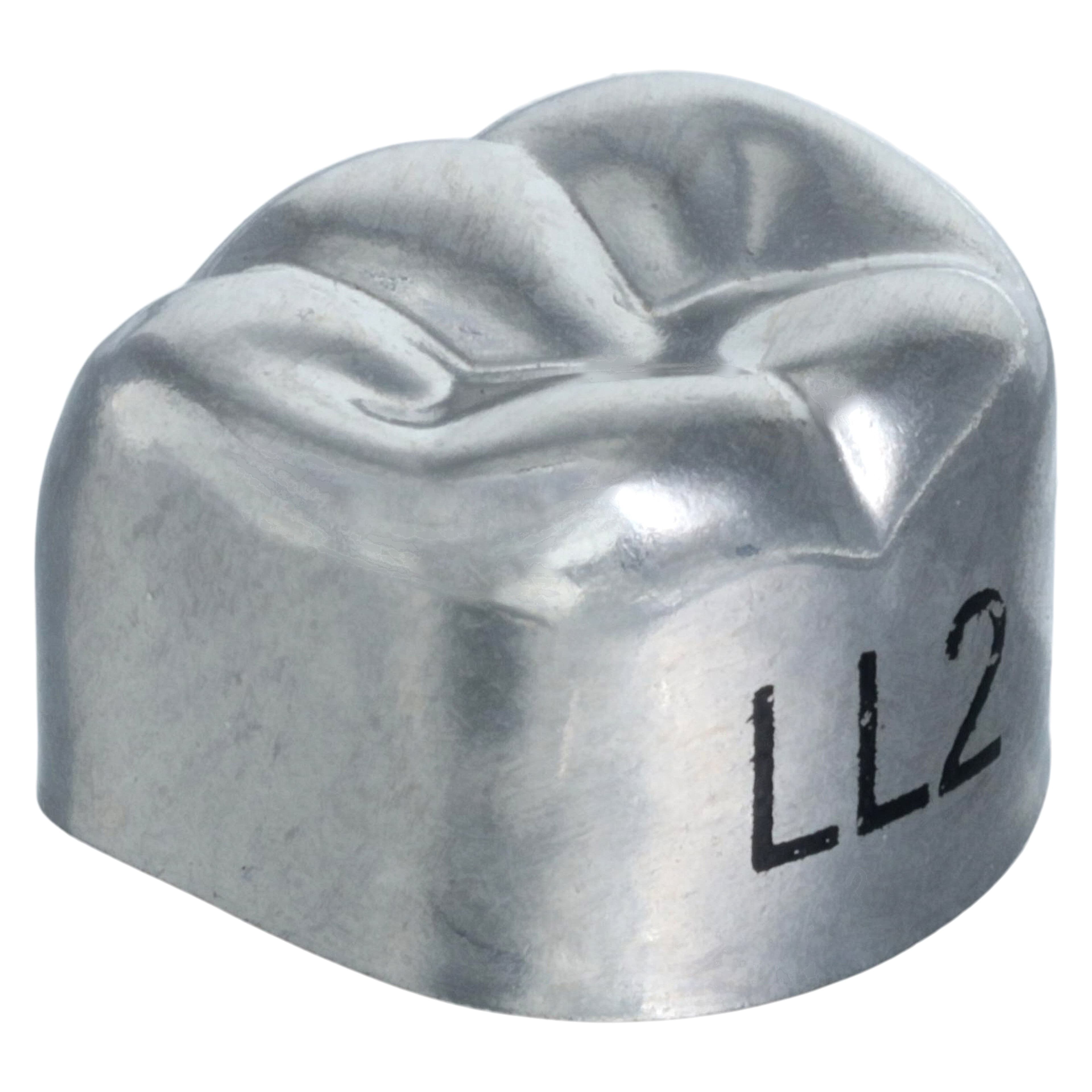 3M Unitek Stainless Steel Primary Molar Crowns, Lower Left Second Primary Molar, Size 2 (LL2), 5/Bx, 900232 thumbnail 3
