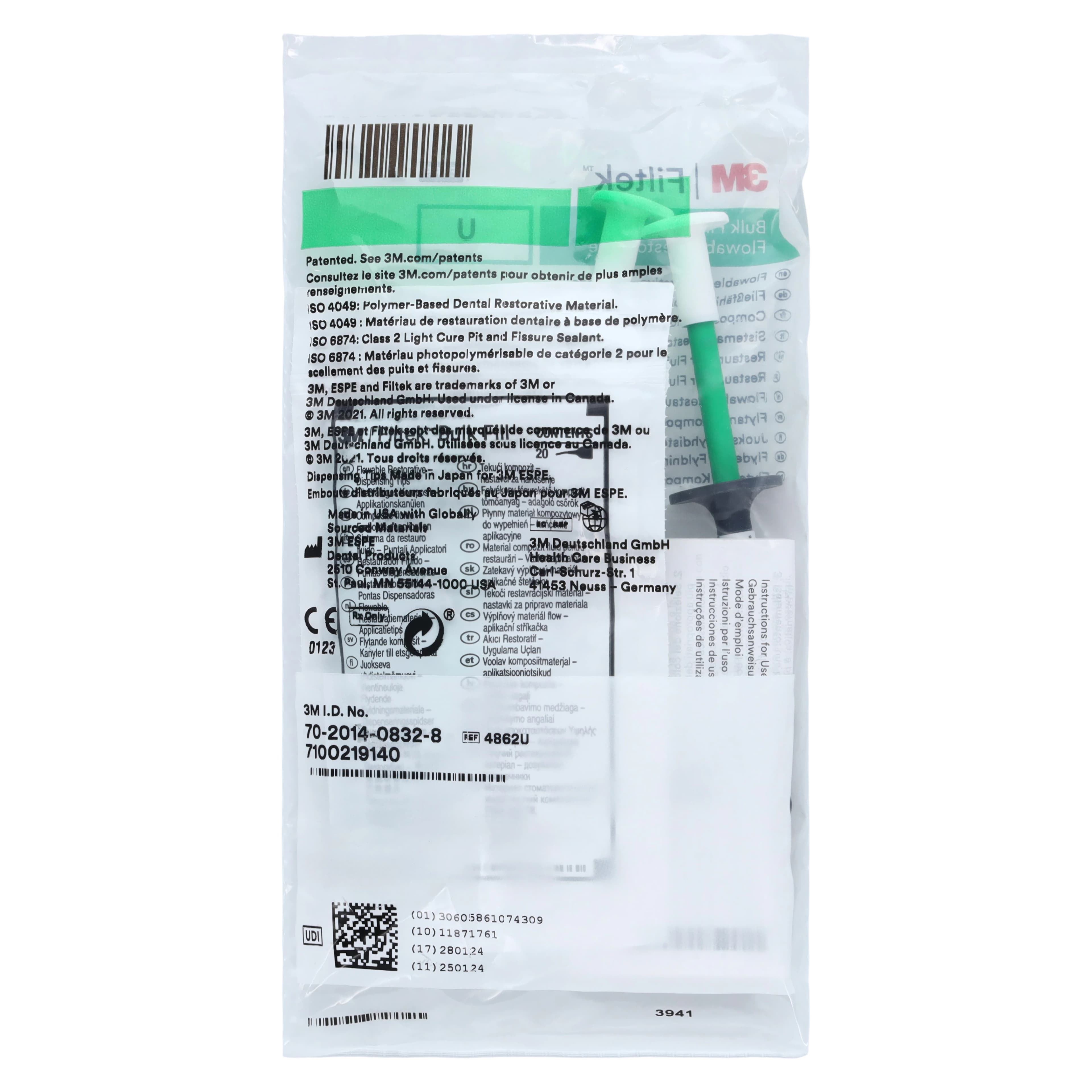 3M Filtek Bulk Fill Flowable Restorative Syringe Refill, Universal Shade, 2g Syringes (2/Pkg), 4862U thumbnail 9