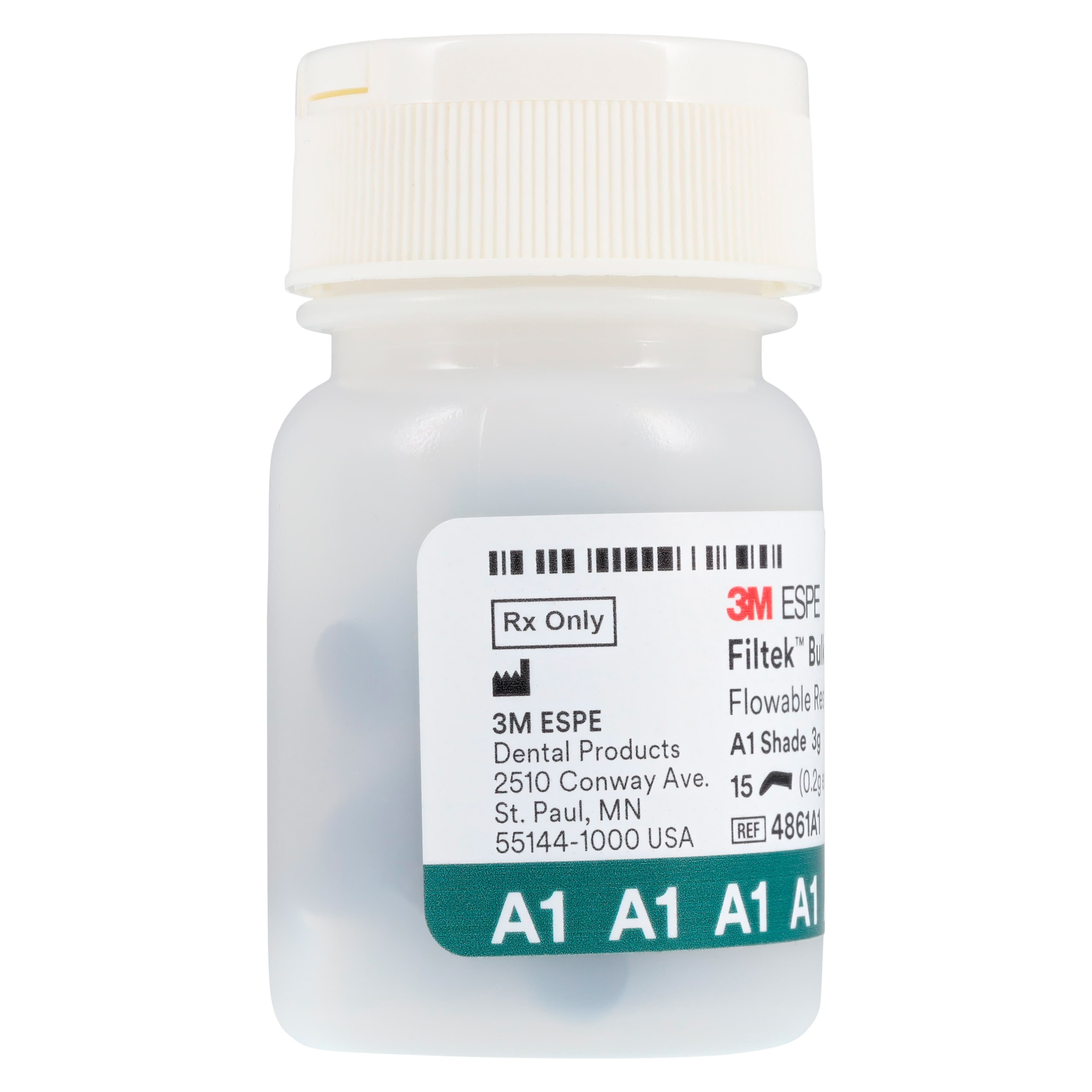 3M Filtek Bulk Fill Flowable Restorative Capsules, Shade A1, 0.2 g, 15/Pkg, 4861A1 thumbnail 7