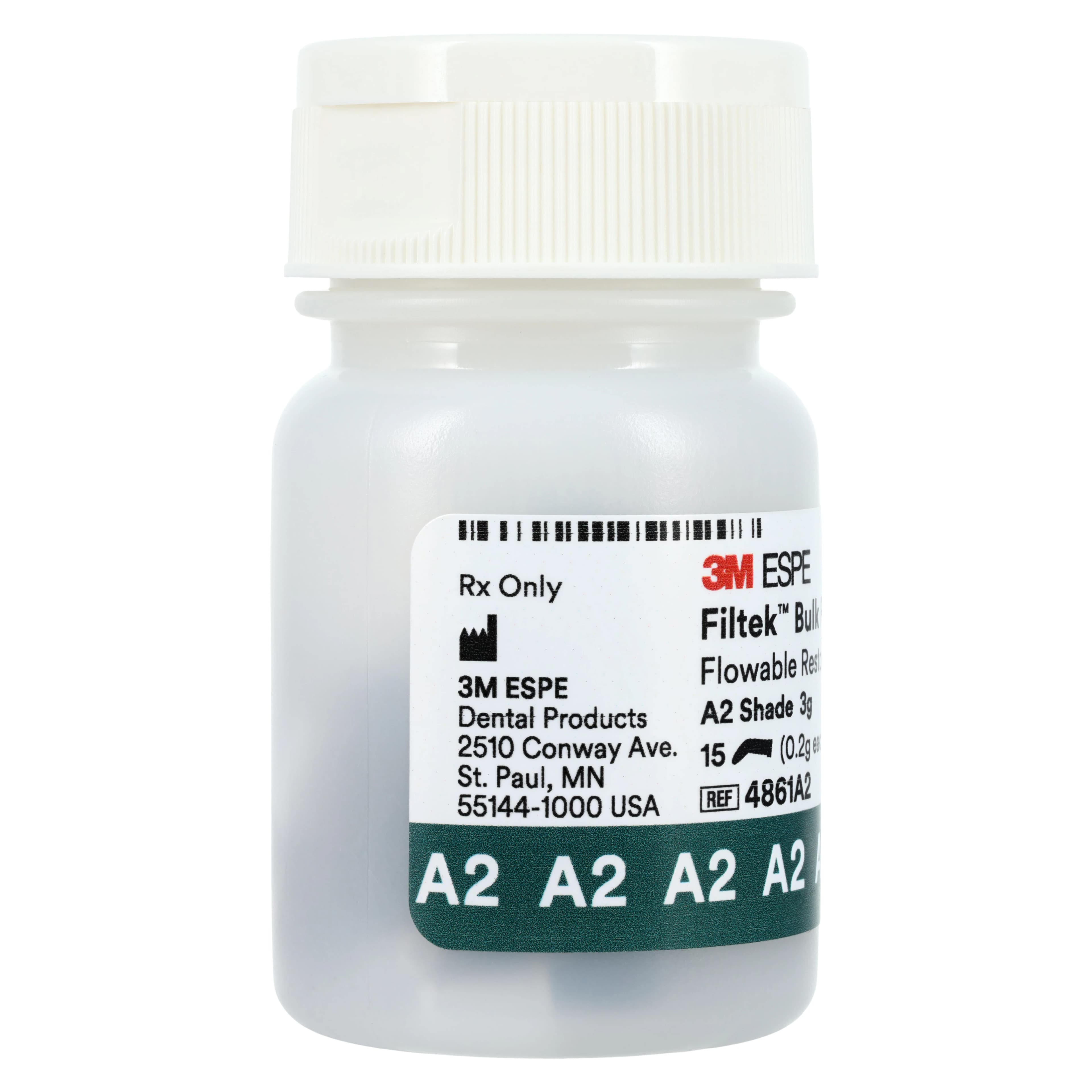 3M Filtek Bulk Fill Flowable Restorative Capsules, Shade A2, 0.2 g, 15/Pkg, 4861A2 thumbnail 4