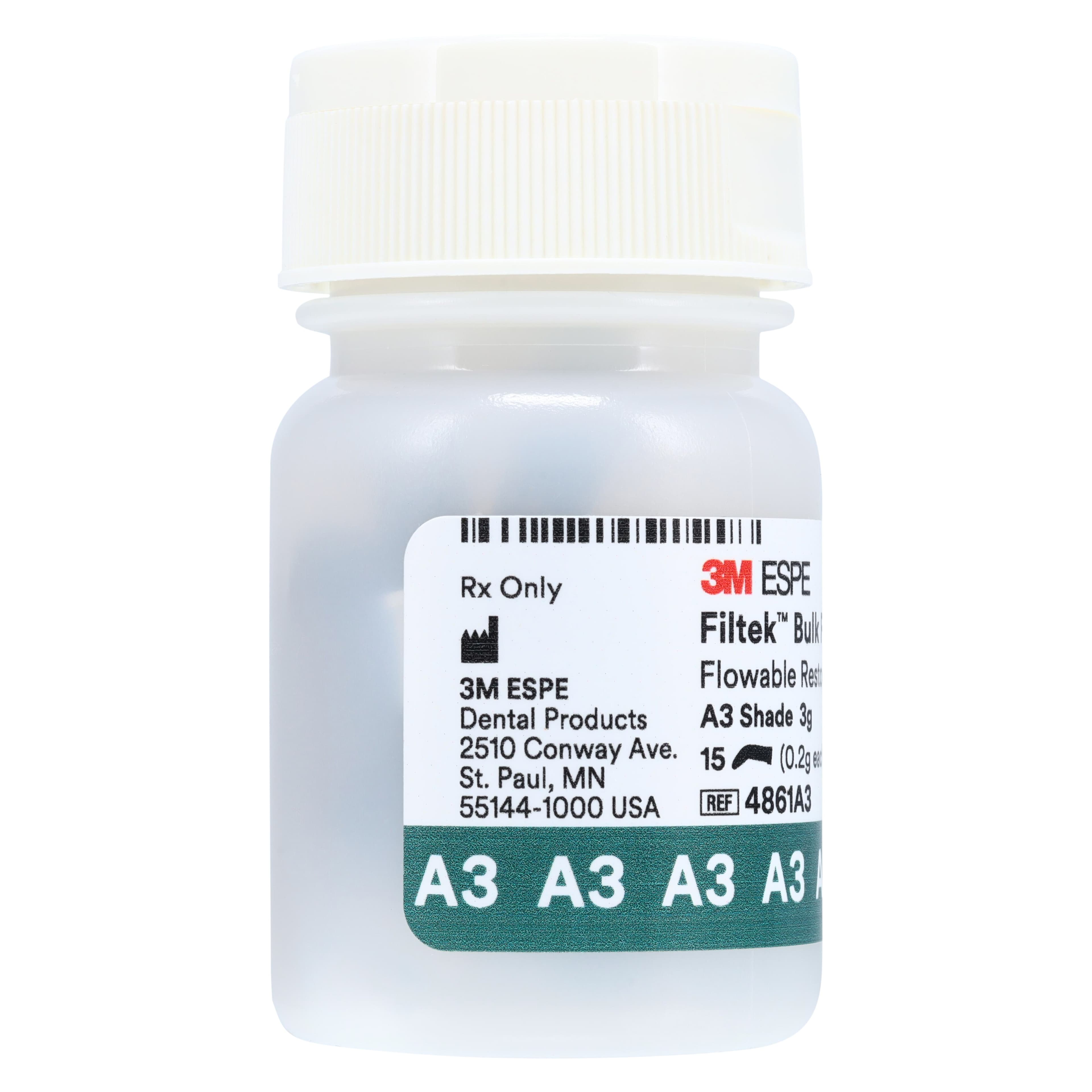 3M Filtek Bulk Fill Flowable Restorative Capsules, Shade A3, 0.2 g, 15/Pkg, 4861A3 thumbnail 4