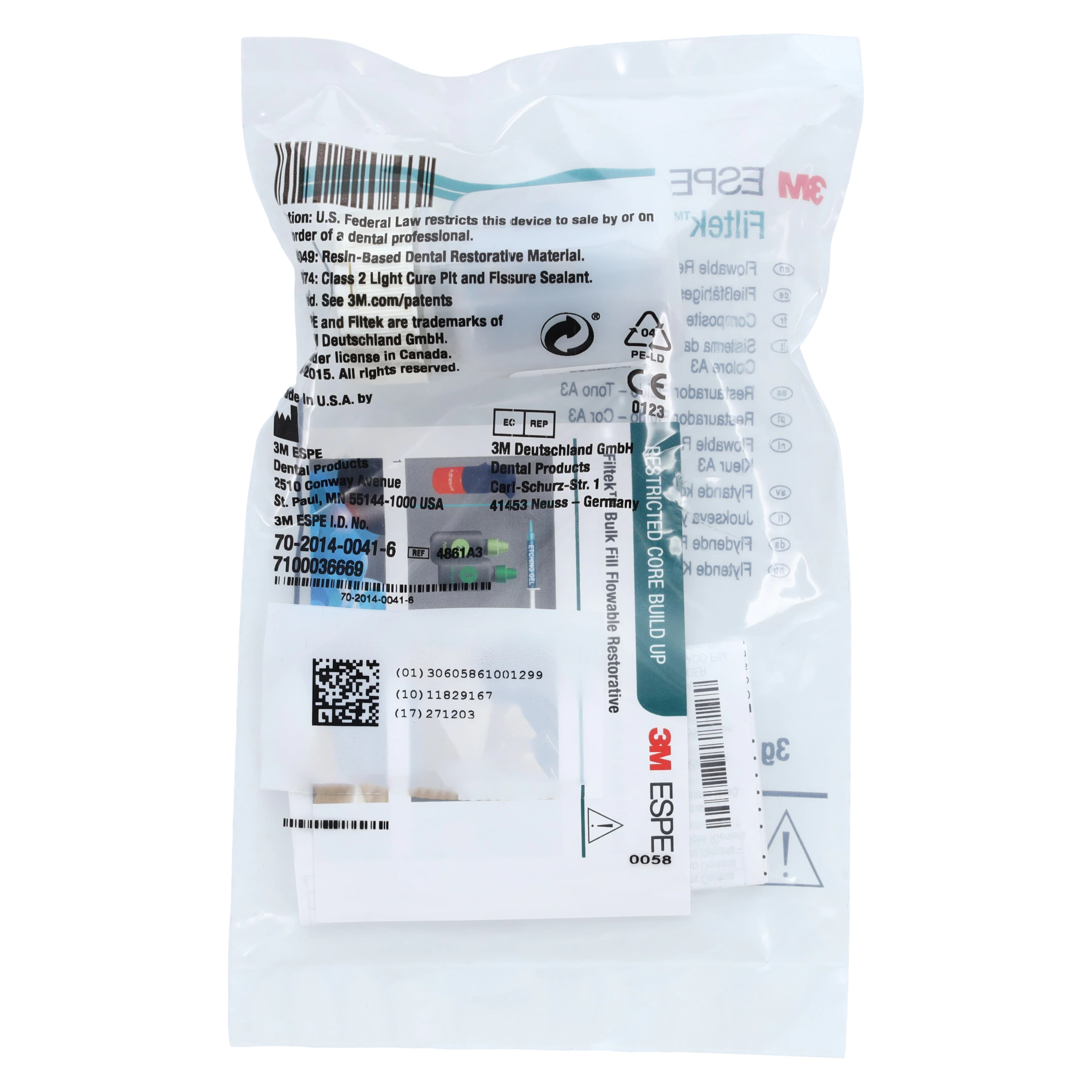 3M Filtek Bulk Fill Flowable Restorative Capsules, Shade A3, 0.2 g, 15/Pkg, 4861A3 thumbnail 6