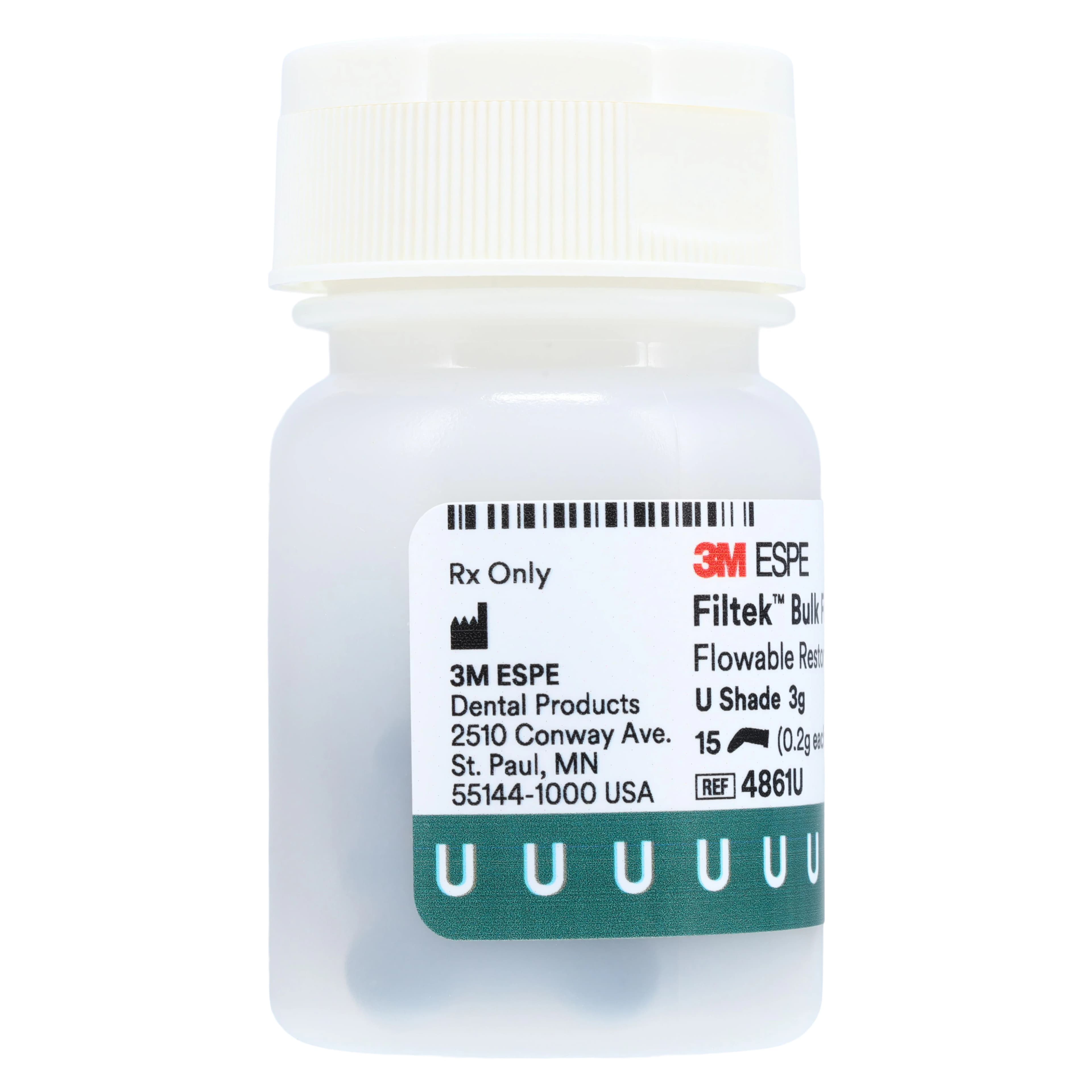 3M Filtek Bulk Fill Flowable Restorative Capsules, Universal Shade, 0.2 g, 15/Pkg, 4861U thumbnail 4