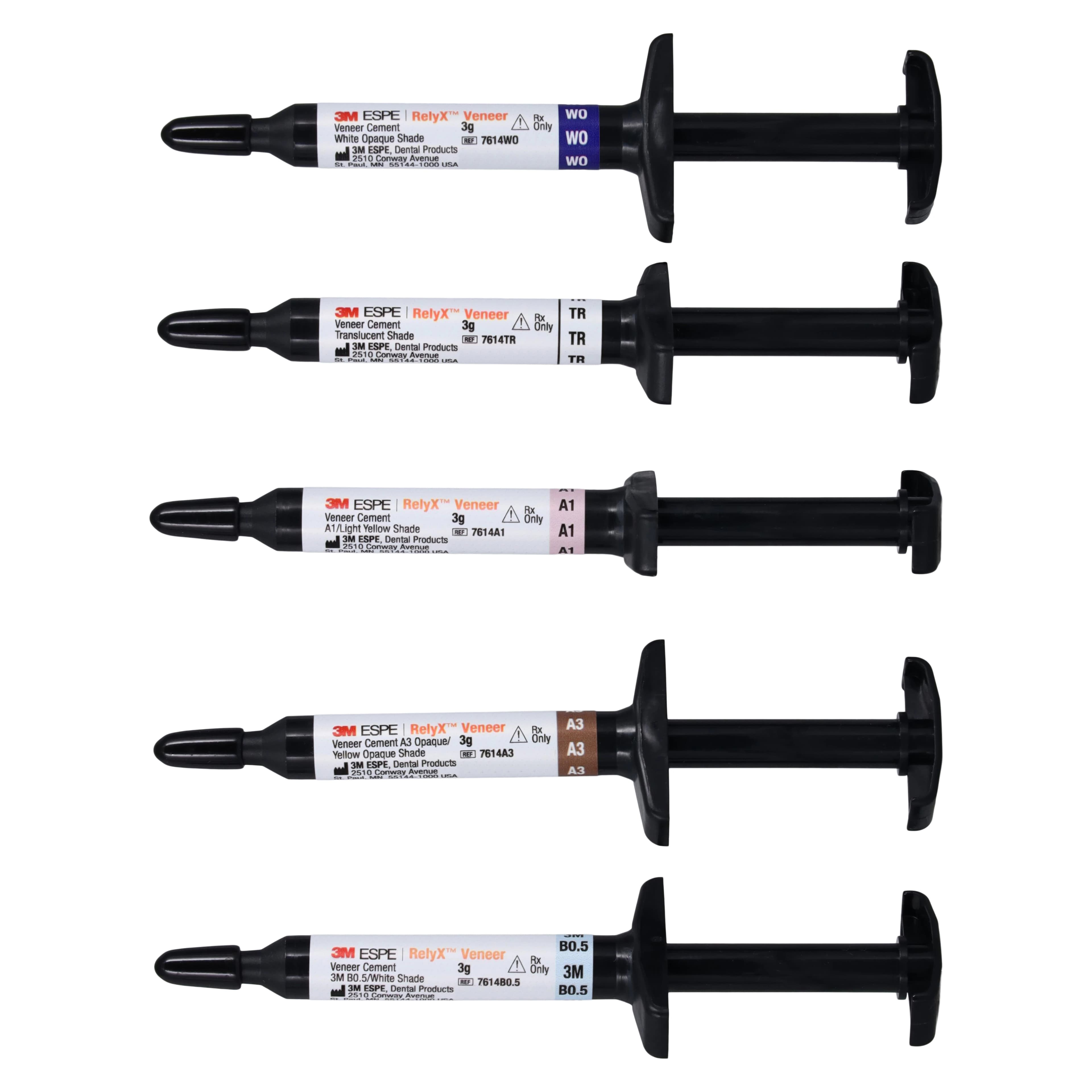 3M RelyX Veneer Cement Intro Kit, Light-Cure Resin Cement, 8716 thumbnail 6