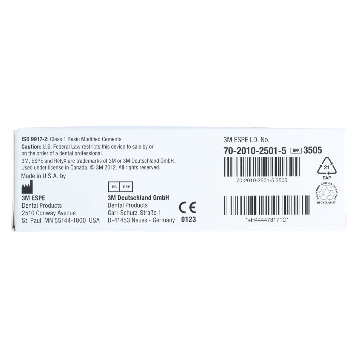 3M RelyX Luting Cement Introductory Kit, Hybrid Glass Ionomer Permanent Cement, Powder & Liquid, 16 g Powder / 9 mL Liquid, 3505 thumbnail 9