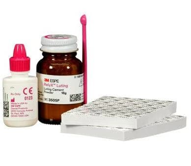 3M RelyX Luting Cement Introductory Kit, Hybrid Glass Ionomer Permanent Cement, Powder & Liquid, 16 g Powder / 9 mL Liquid, 3505 thumbnail 2