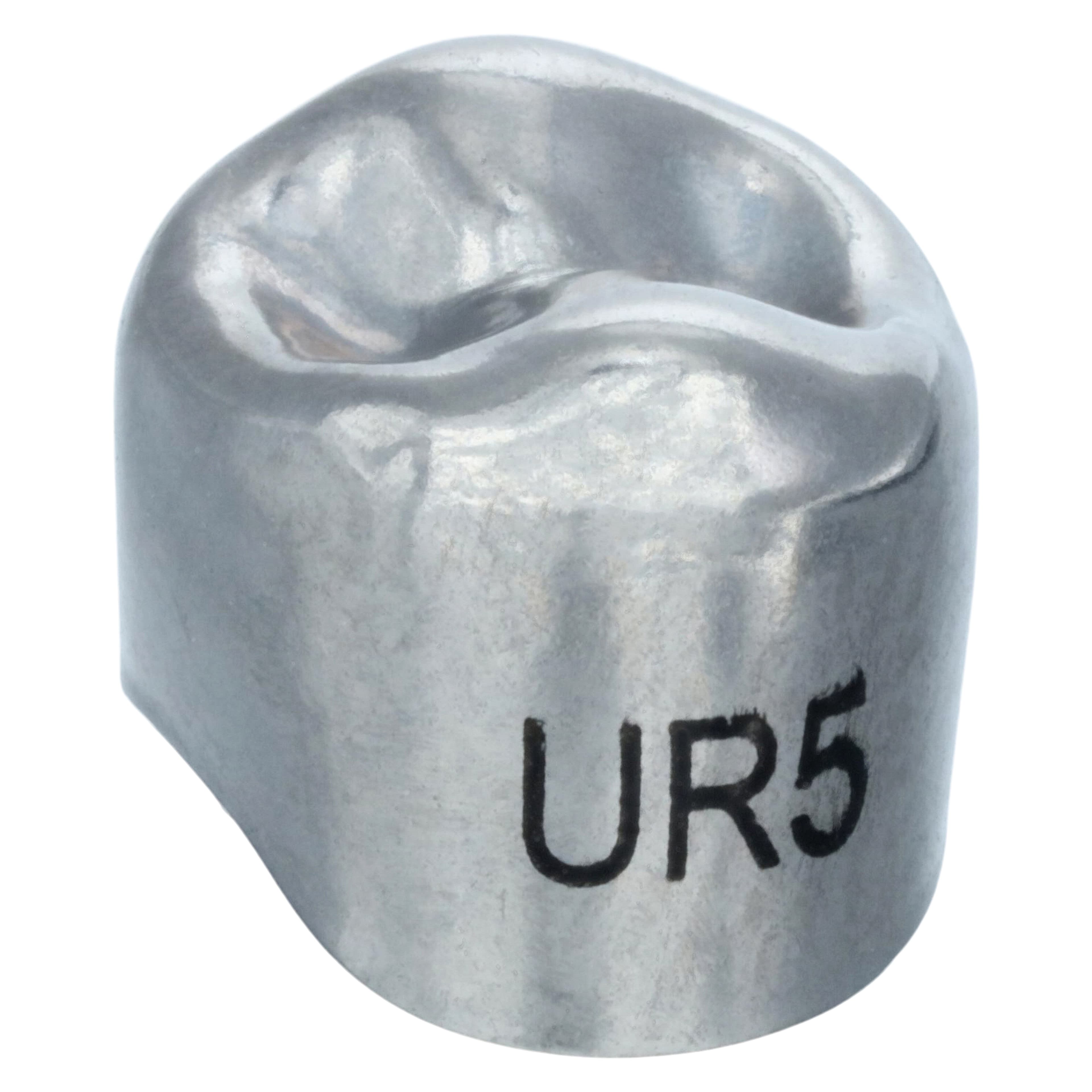 3M Unitek Stainless Steel Permanent Bicuspid Crown, Upper Right First Bicuspid, Size 5 (5UR), 5/Box, 900525 thumbnail 3