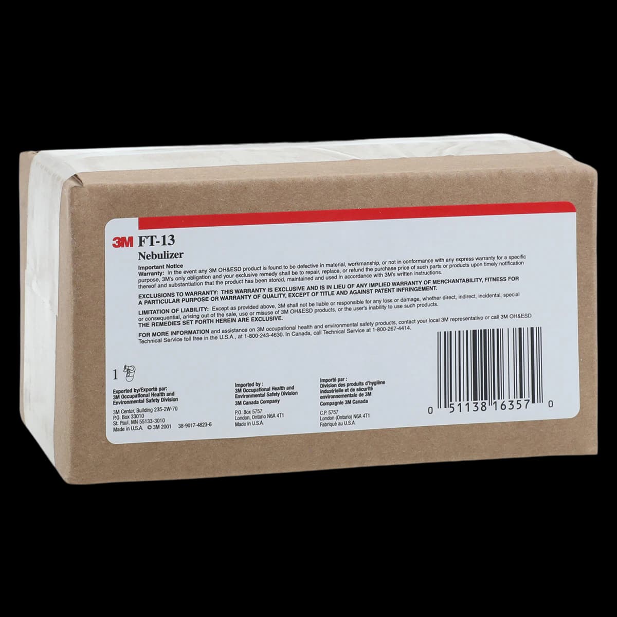 3M™ Replacement Nebulizer Kit for Fit Testing, 3/Pack, FT-13 - Kit Replacement Nebulizer - Image 1