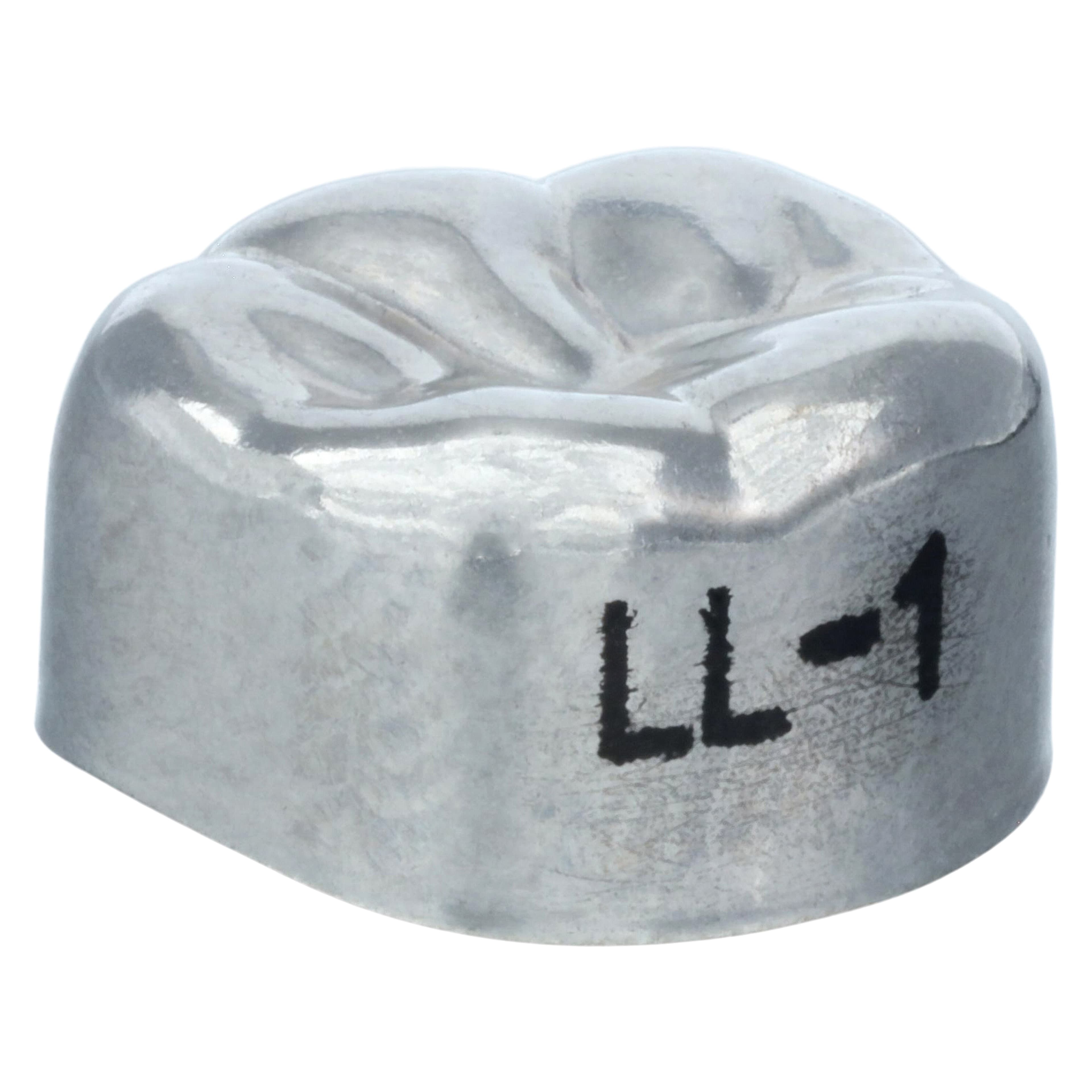 3M Unitek Stainless Steel Permanent Molar Crown, Lower Left First Molar, Size 1 (1LL), 5/Box, 900331 thumbnail 3