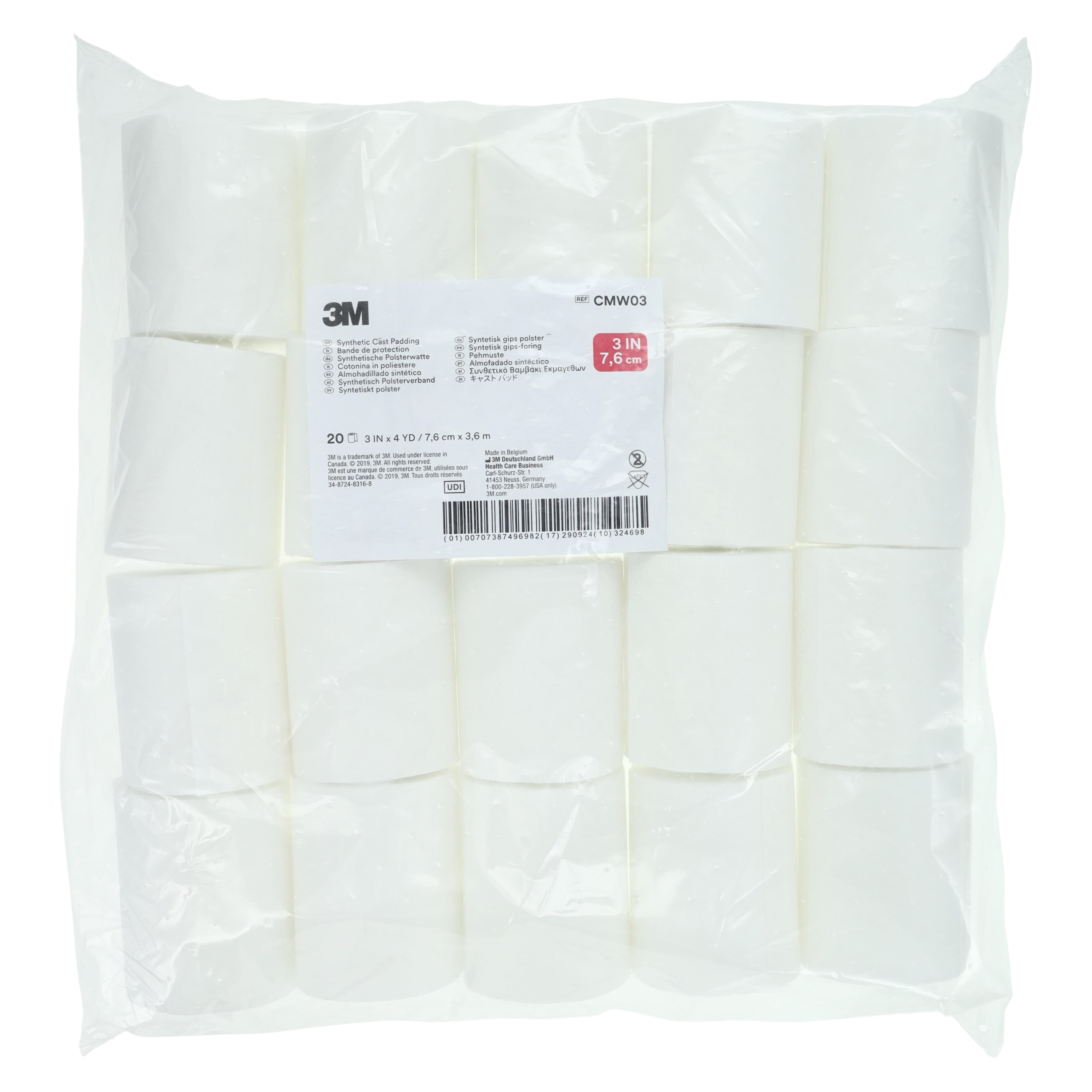 3M Synthetic Cast Padding, 3" x 4 yds, White, 20/Bag, CMW03 thumbnail 3