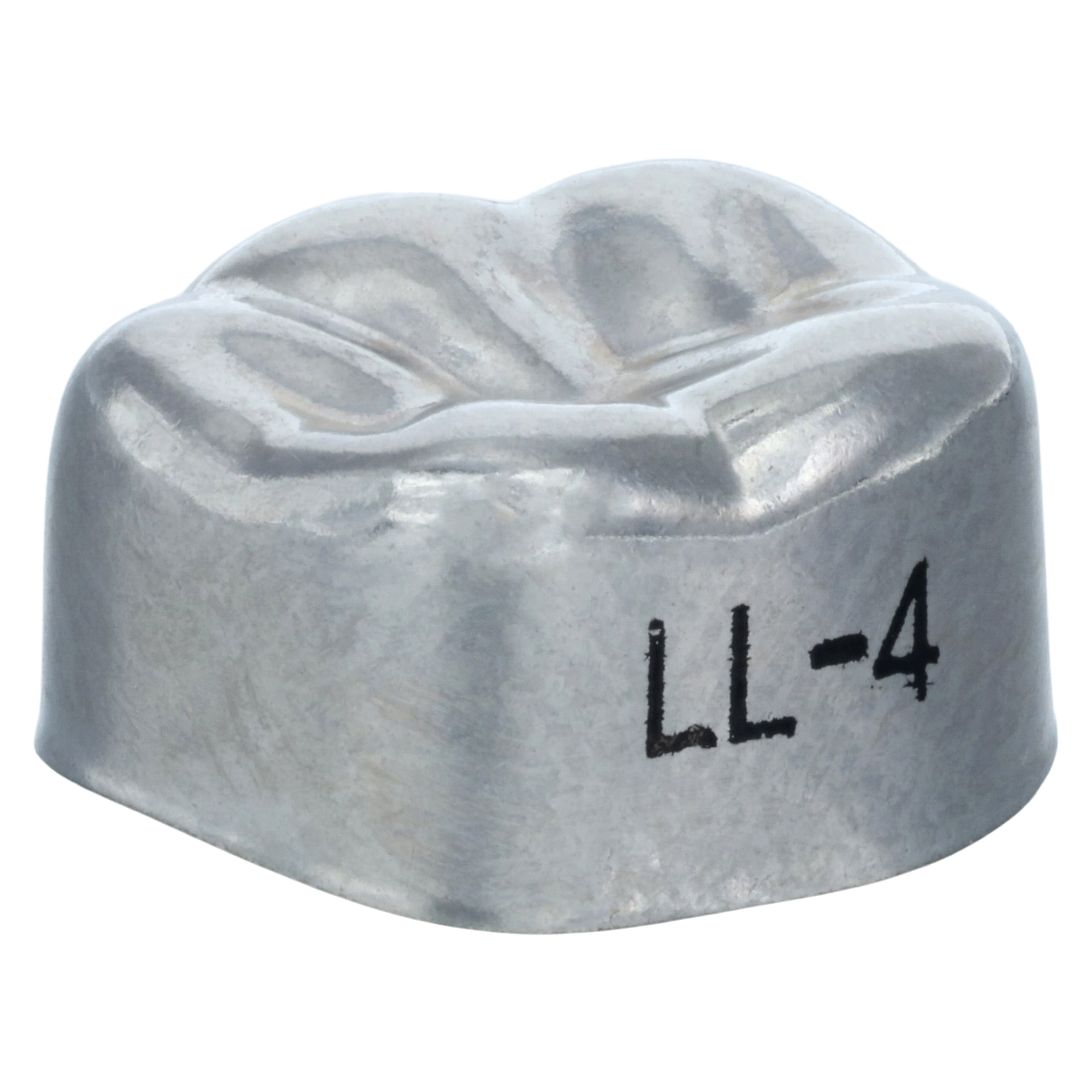 3M Unitek Stainless Steel Permanent Molar Crowns, Lower Left First Permanent Molar, Size 4 (4LL), 5/Box, 900334 thumbnail 3